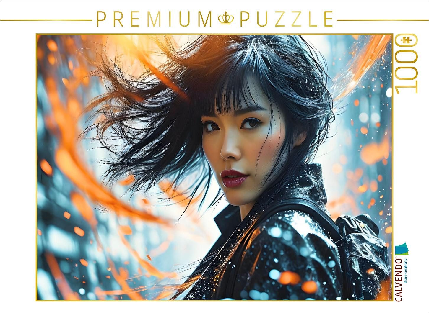 CALVENDO Puzzle CALVENDO Puzzle Japanerin in einer verworrenen Traumwelt, 1000 Teile, 1000 Puzzleteile