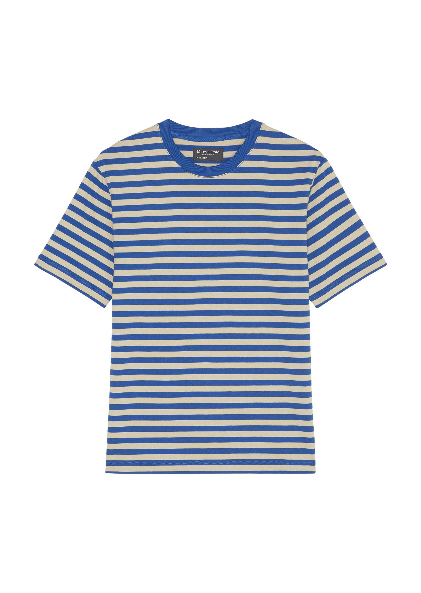 T-Shirt in schwerer Marc Heavy-Jersey-Qualität blau O'Polo
