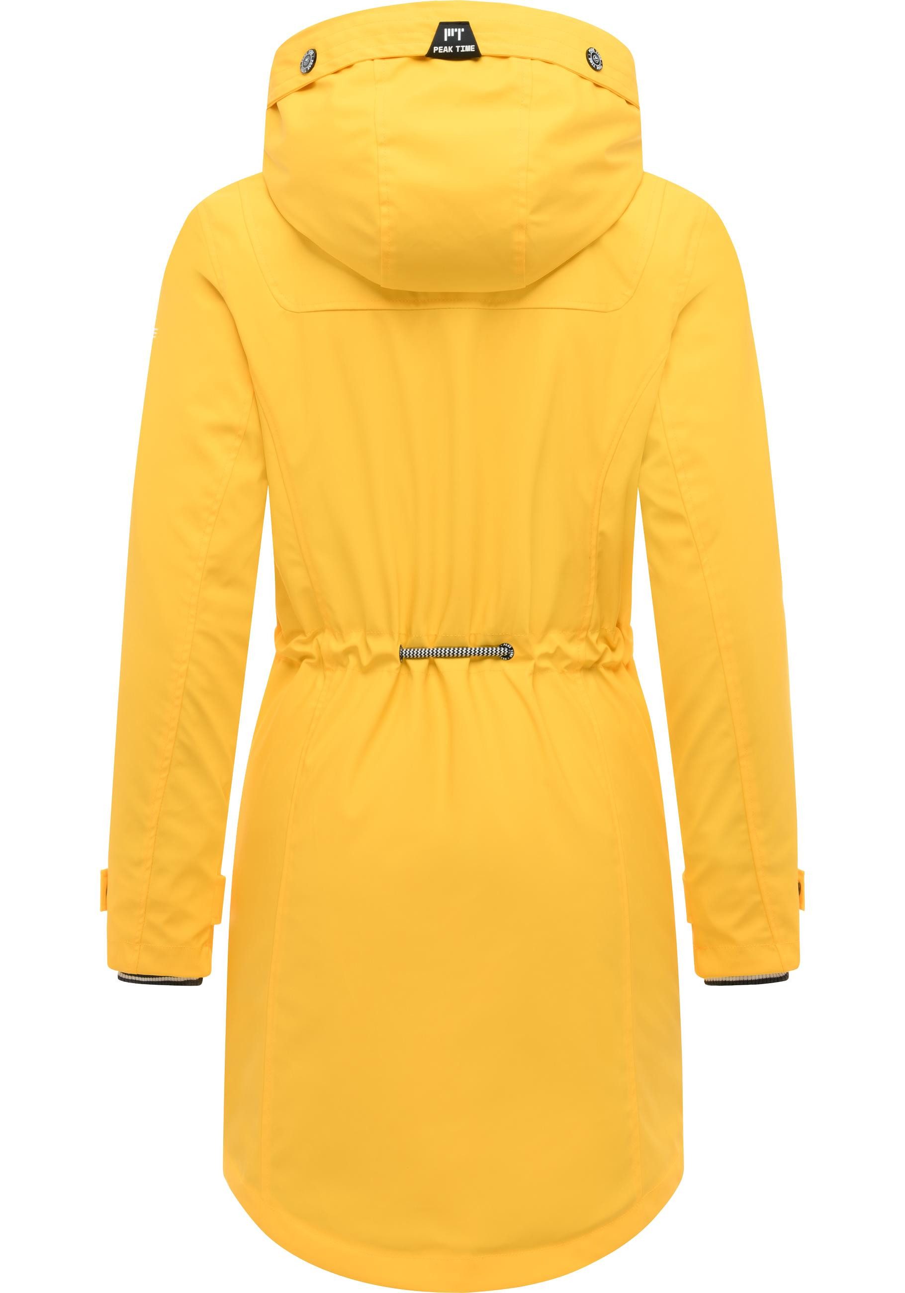 PEAK TIME Regenjacke L60042 stylisch taillierter Regenmantel für Damen – Bild 3 von 5