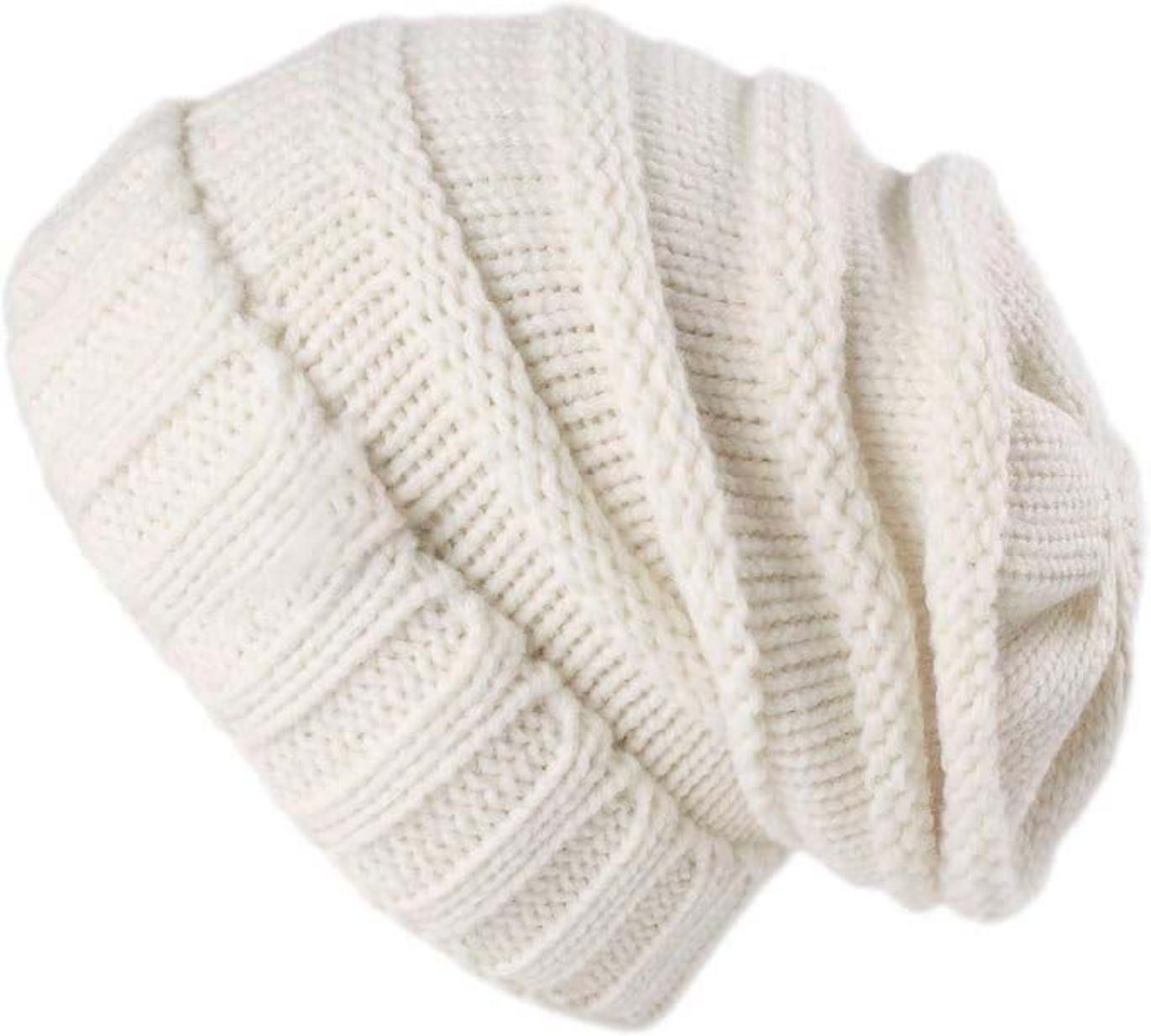 Coonoor Strickmütze Damen Slouch Beanie Mütze Street Style Grobstrick Wintermützen