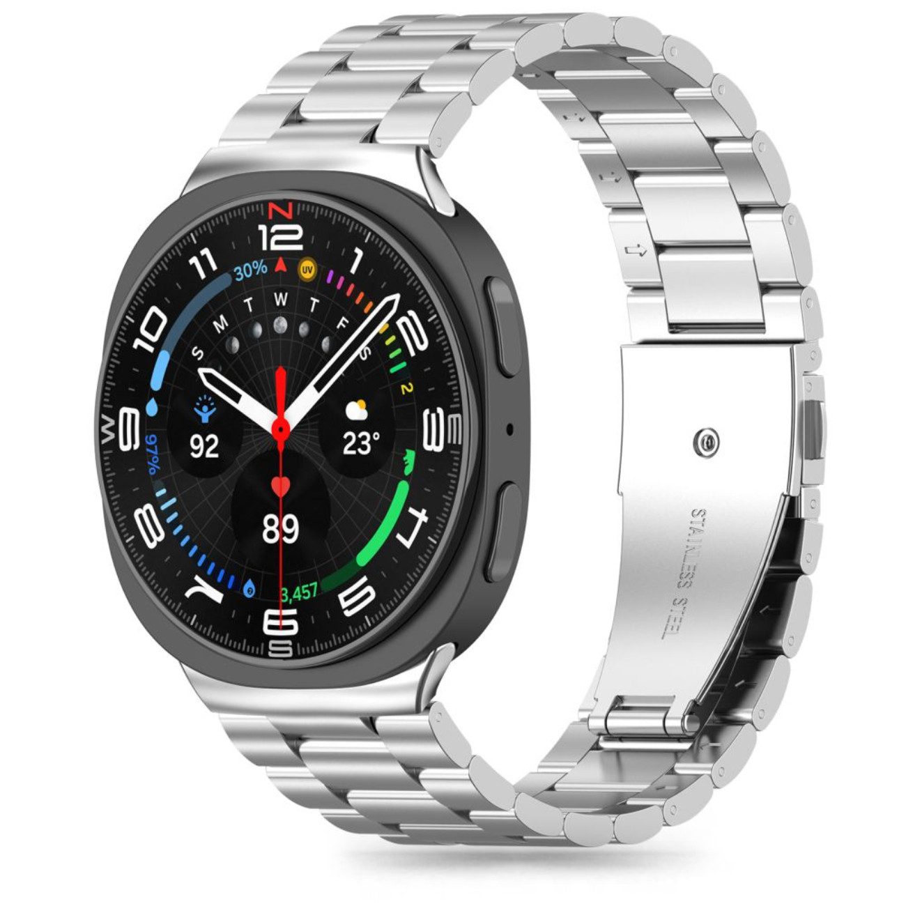 TECH PROTECT Smartwatch-Armband, Verstellbare Glieder, sicherer Metallverschluss