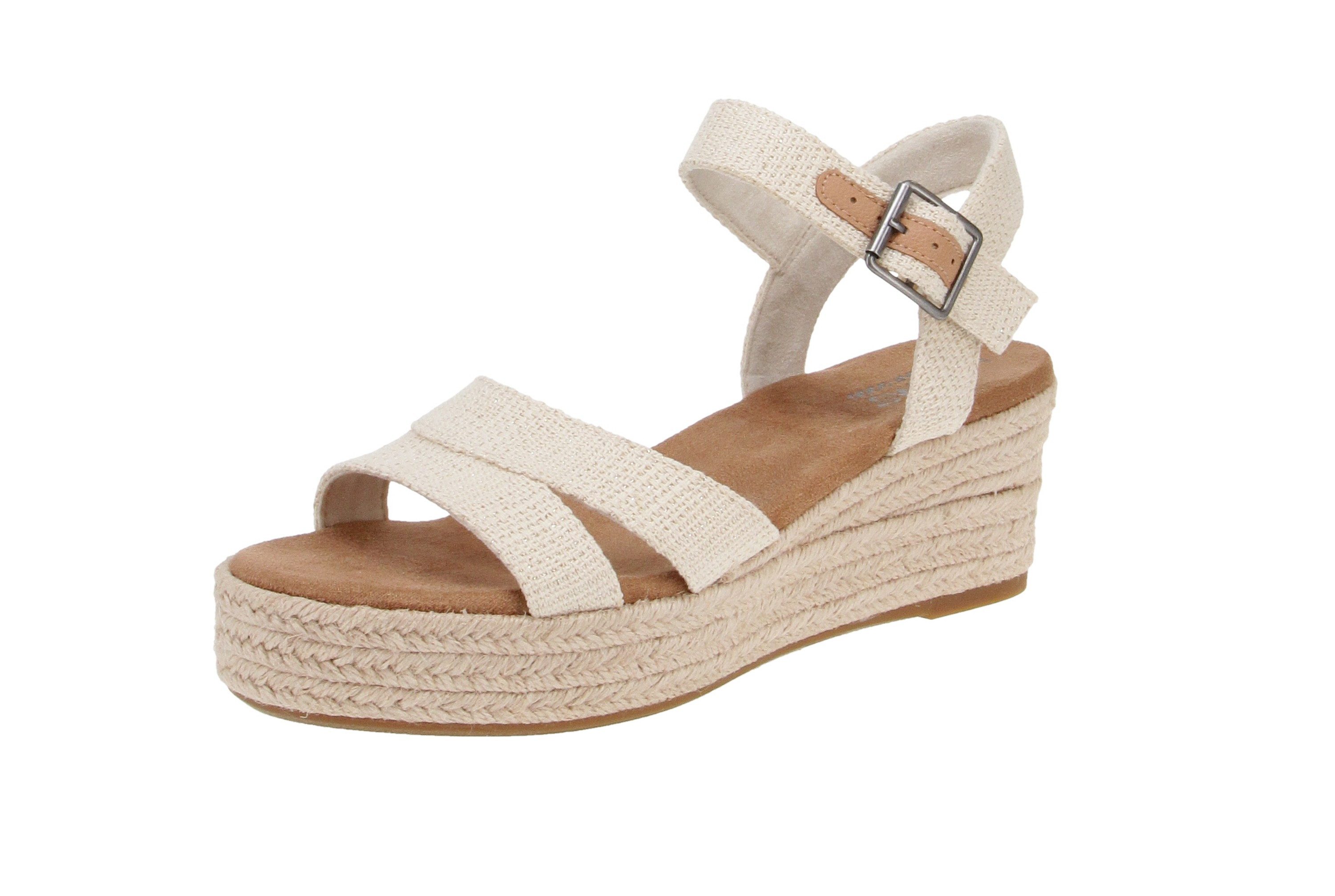 Toms 10020758 Audrey - Damen Schuhe Sandaletten - Natural Sandale