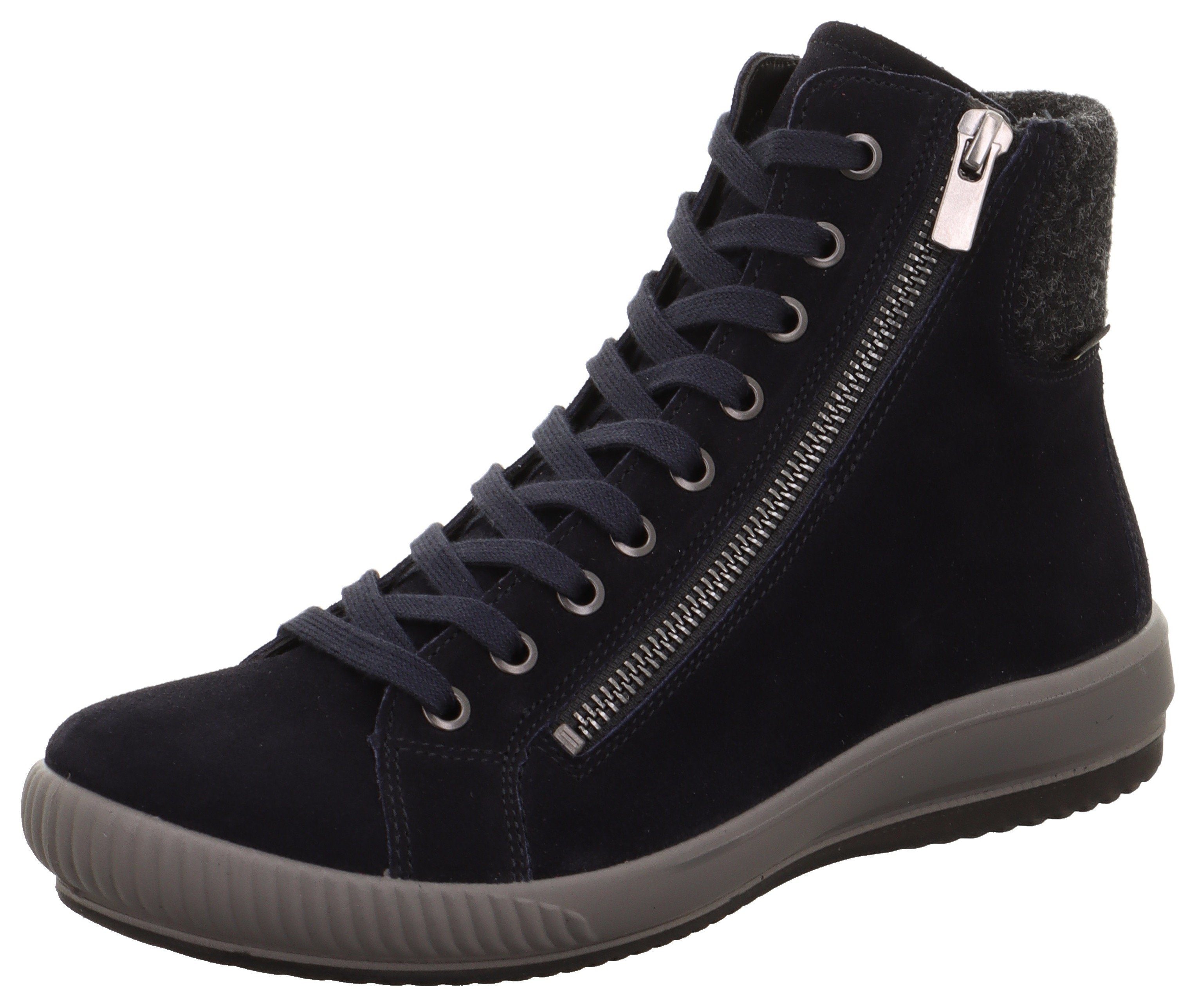 Legero Schnürboots High Top-Sneaker mit zusätzlichem Reißverschluss