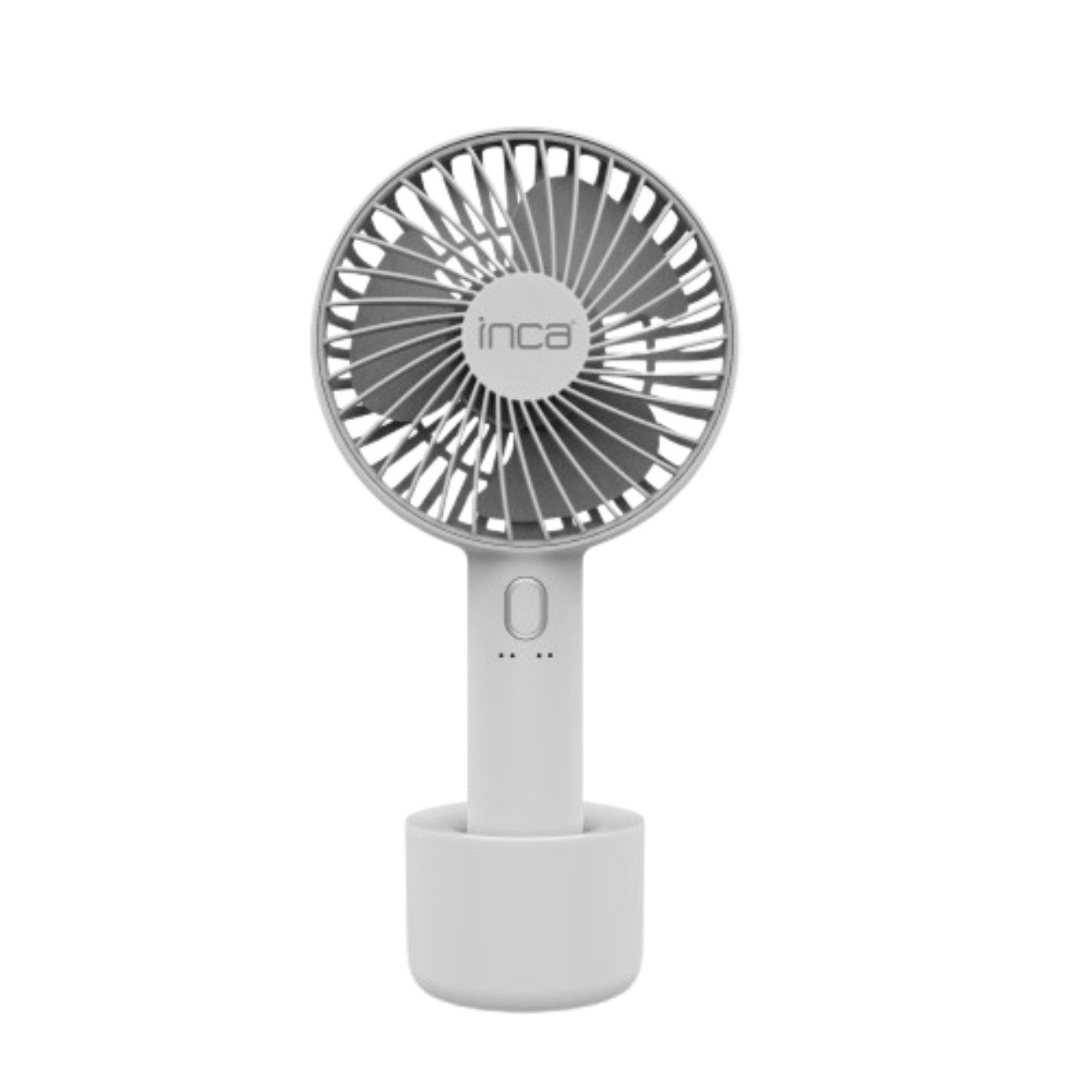 INCA Handventilator IMF-12P, 10,5 cm Durchmesser, Handventilator mit 4 Stufen und rutschfestem Boden