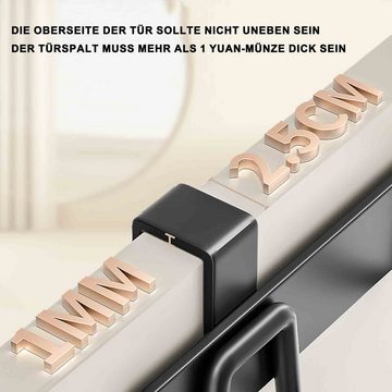 OKWISH Türgarderobe Türhaken Türhakenleiste Tür Kleiderhaken Küche Hakenleiste Legierung, Kinderzimmer, Badezimmer, Wohnzimmer, Küche, (zum Einhängen universell platzsparend Ohne Bohren), mit 6 Haken