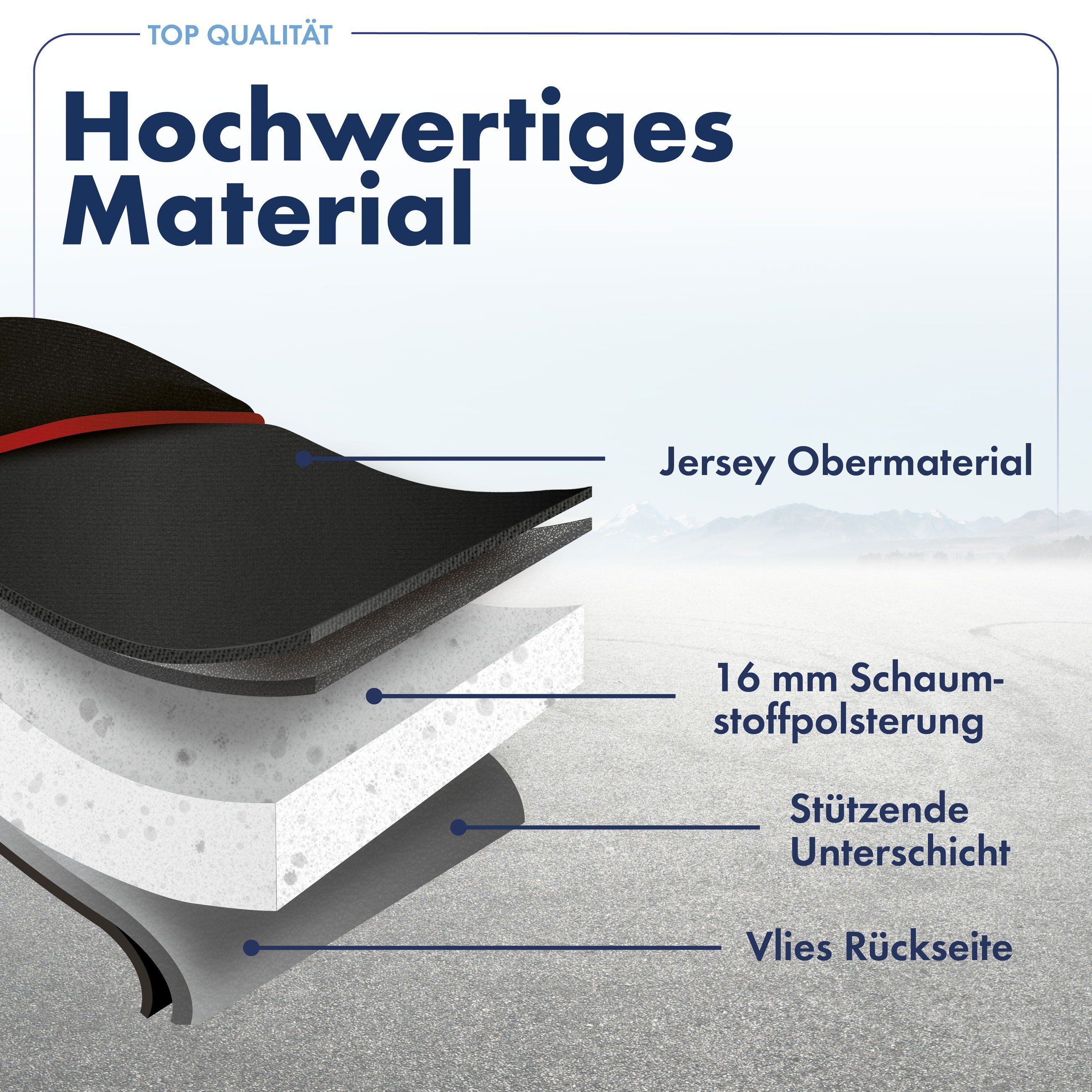 WALSER Autositzauflage Sitzaufleger ElegancePlus, 1 Stück, 1-tlg.