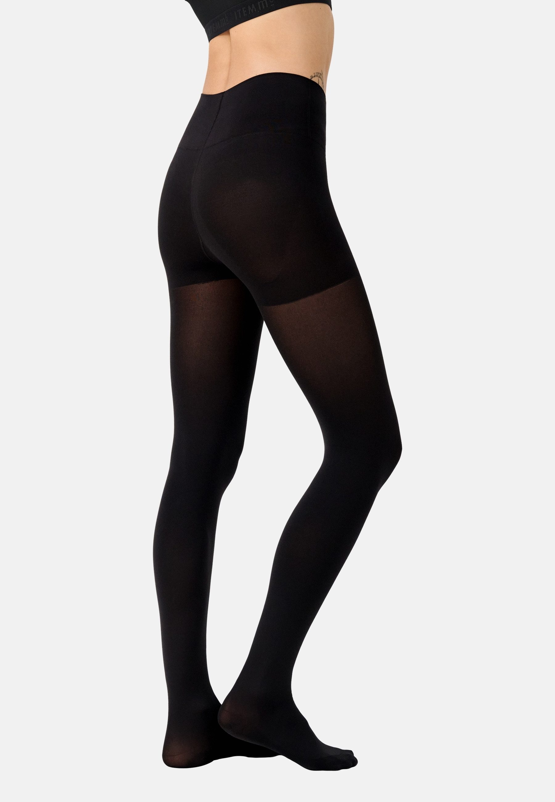 ITEM m6 Feinstrumpfhose OPAQUE CONSCIOUS Graduelle Kompression, extrabreiter Bund, recycelte Garne, supersoft