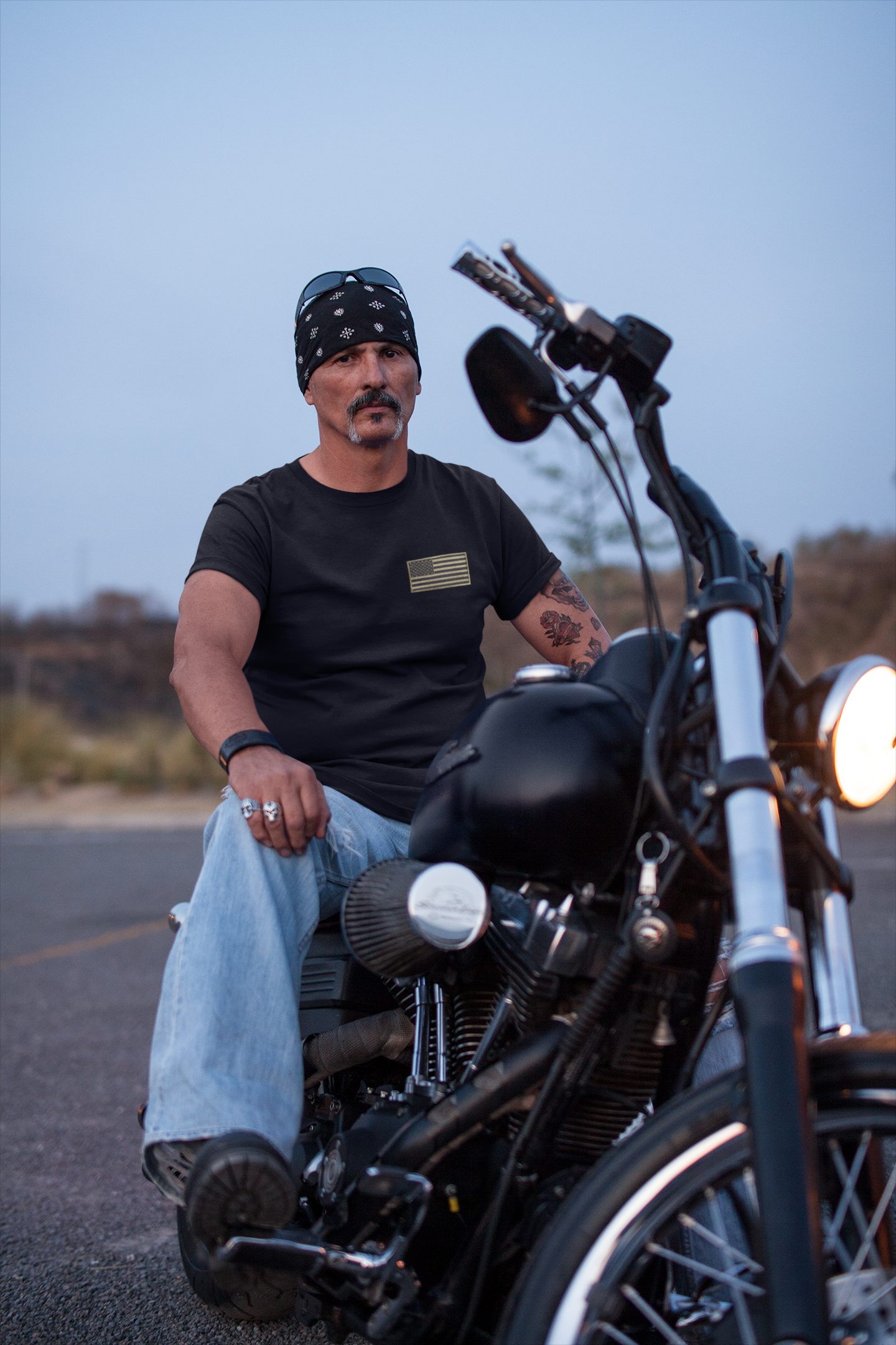 Baddery T-Shirt USA Flagge mit Stick-Patch Stars and Stripes - US-Army, hoc günstig online kaufen