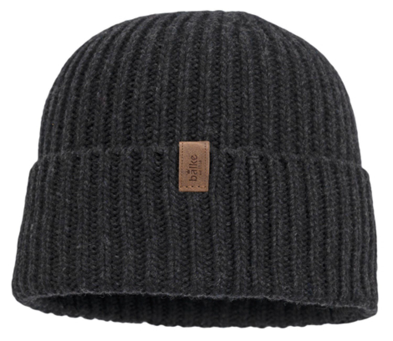 Balke Strickmütze Rollrand-Strickmütze aus Kaschmir-Woll-Mix mit Umschlag