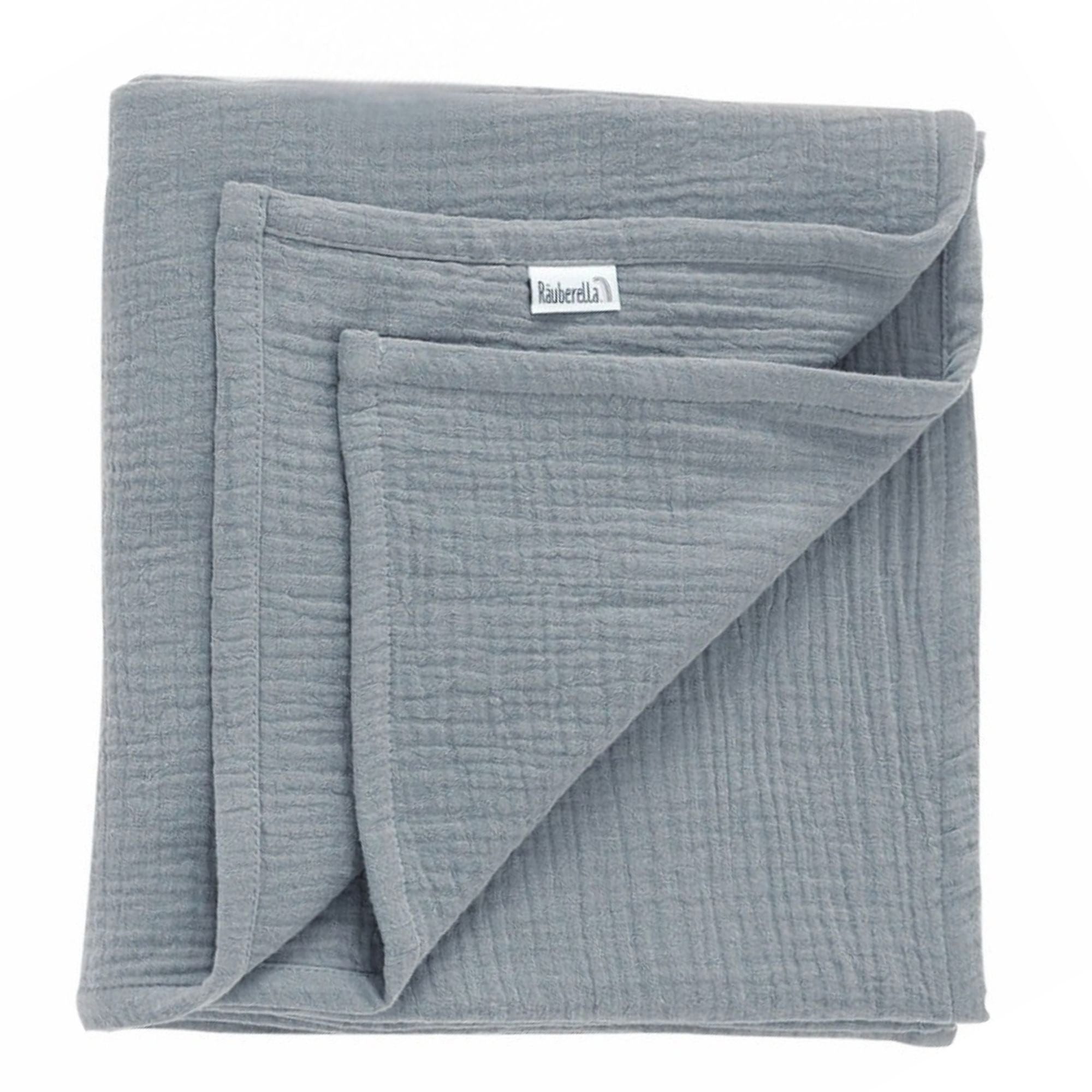 Babydecke Musselin Babydecke 120x120 cm, Räuberella, Bio-Baumwolle, weich & atmungsaktiv