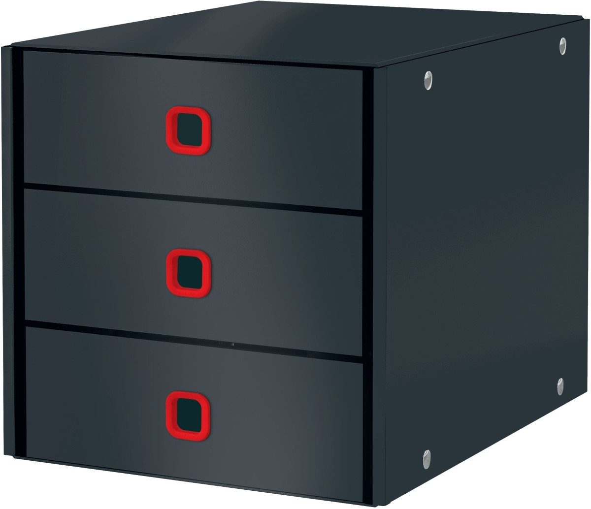 LEITZ Organizer Schubladenset Click & Store Cosy 3 Schubladen Karton grau