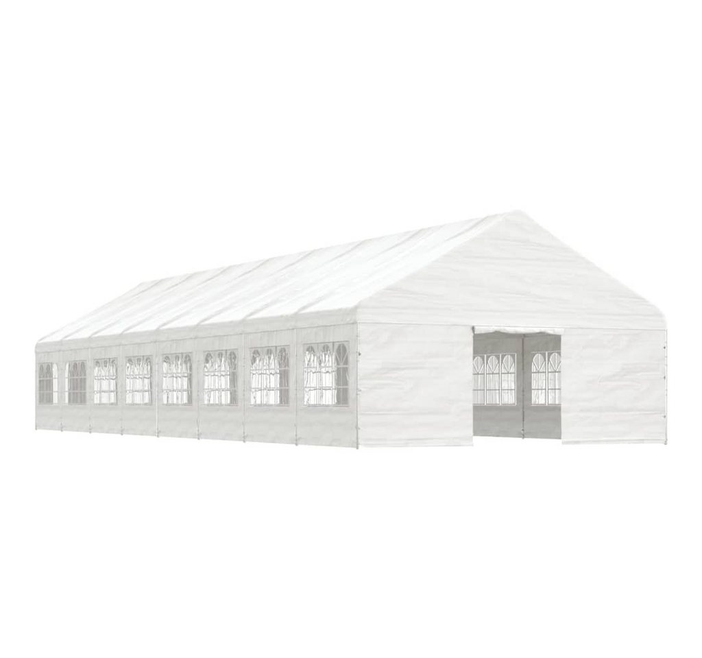 Thumbnail - DOTMALL Pavillon Pavillon mit Dach Weiß 17,84x5,88x3,75 m Polyethylen