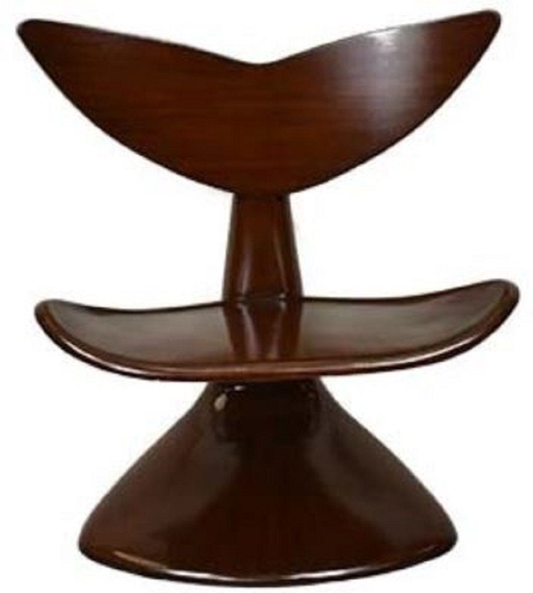 Dunkelbraun x 68 cm Designermöbel Mahagoni Casa - Padrino Qualität H. Stuhl 87 x - 83 Besucherstuhl Luxus Designer