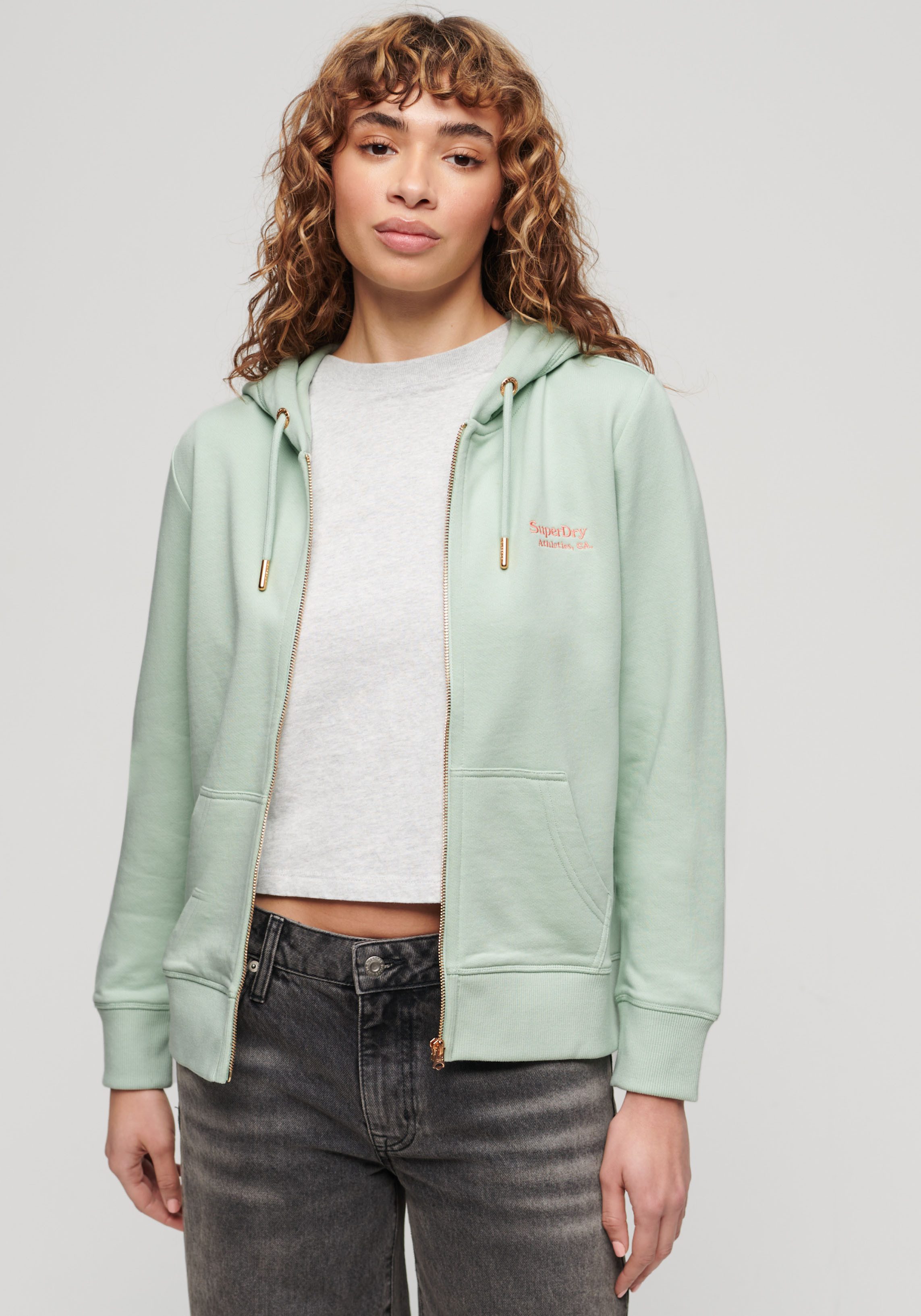 Superdry Kapuzensweatjacke SU-ESSENTIAL LOGO ZIPHOOD UB