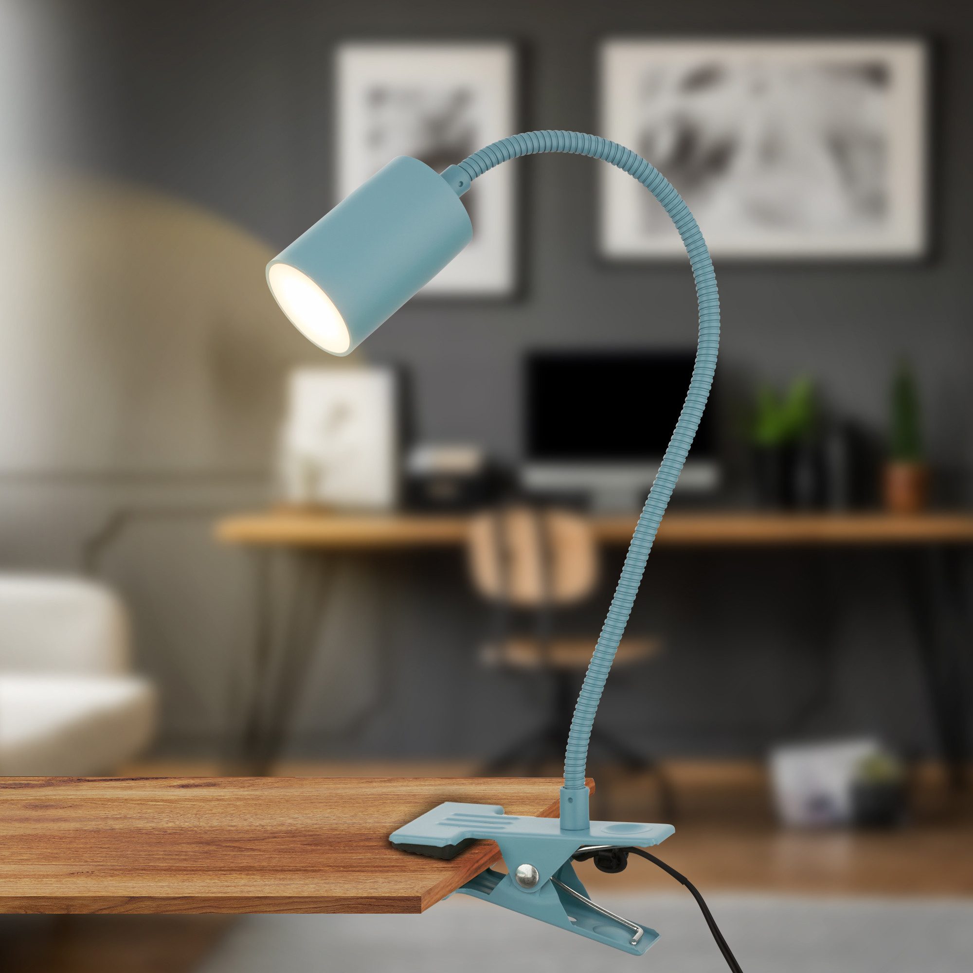 Briloner Leuchten Wandleuchte LED Schreibtischlampe Leselampe Home Office B günstig online kaufen