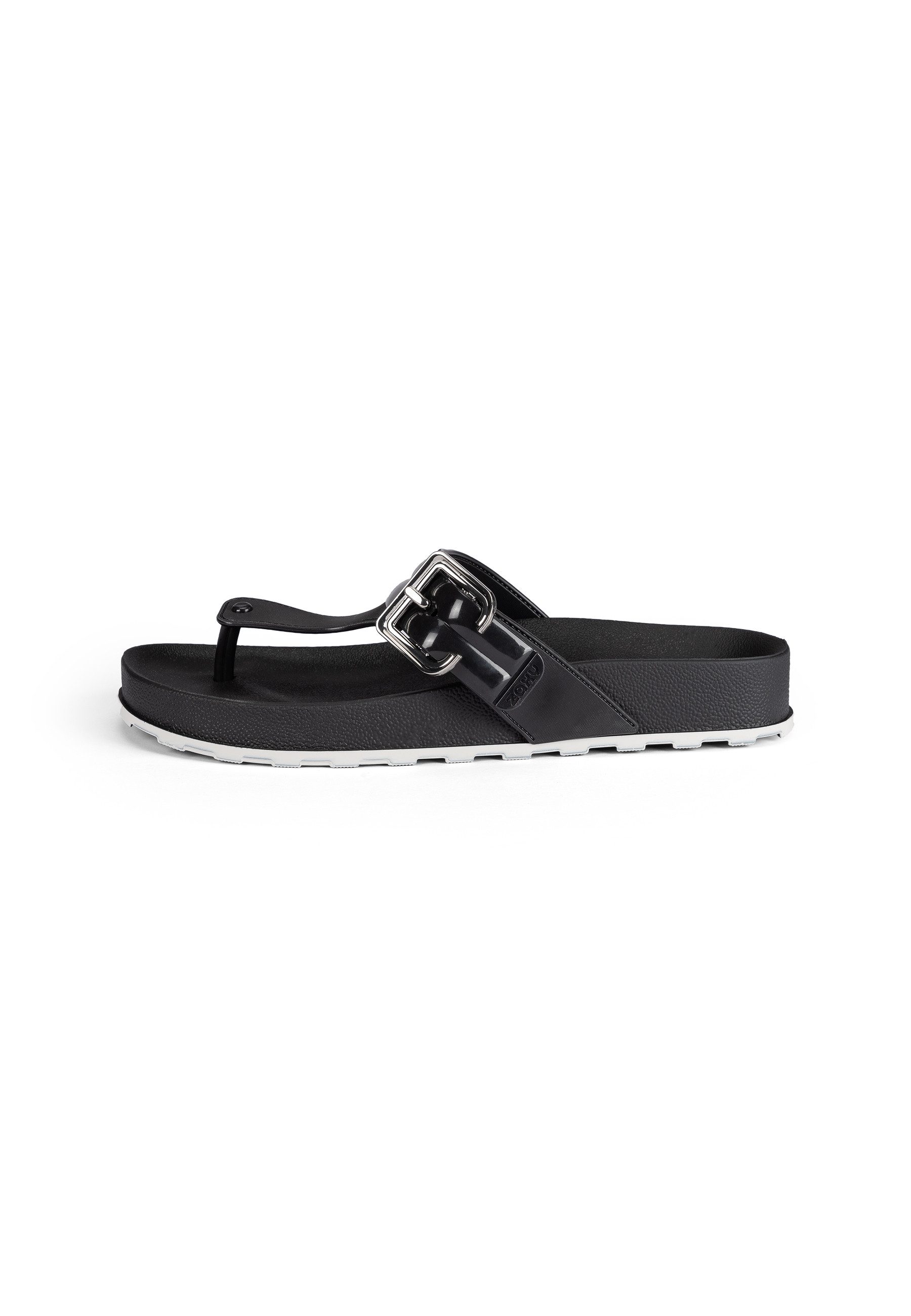 Zaxy GLIDE AD - Badelatschen / Slides Pantolette Alltags-Pantolette für Damen - verstellbare Riemen für perfekten Halt
