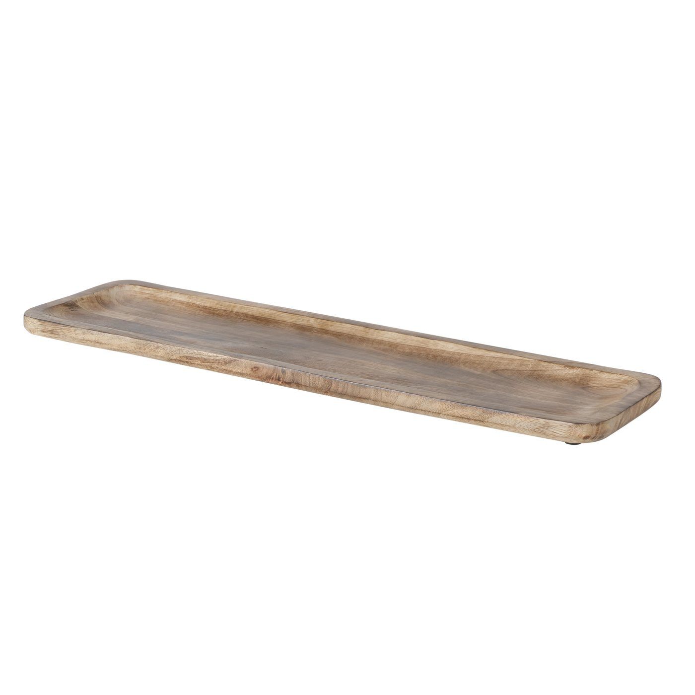 Dekoleidenschaft Tablett „Wasserhyazinthe“ – 48x16 Cm, Aus Naturmaterial, Mit Holzgriffen