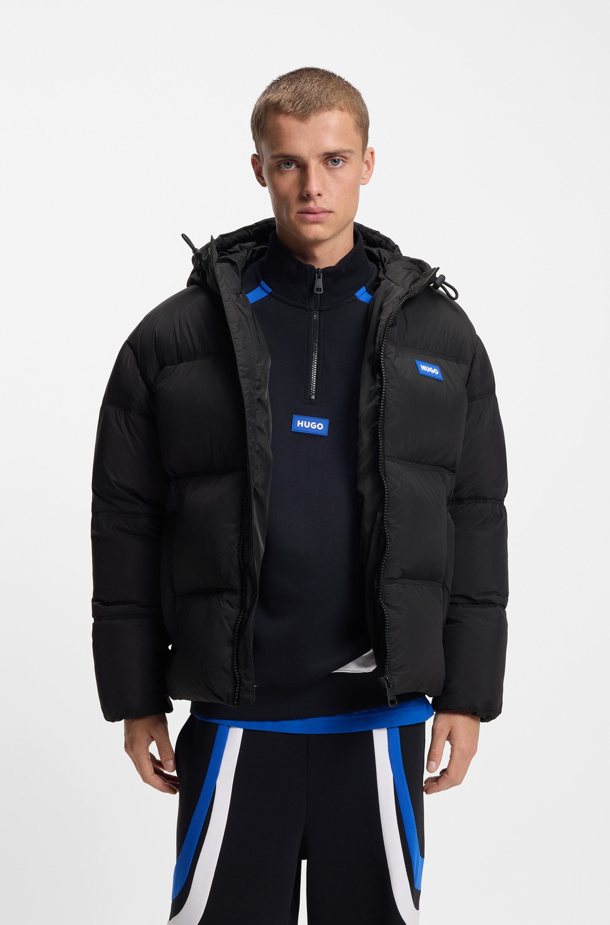 HUGO Blue Steppjacke Bodo Kapuze, Relaxed günstig online kaufen