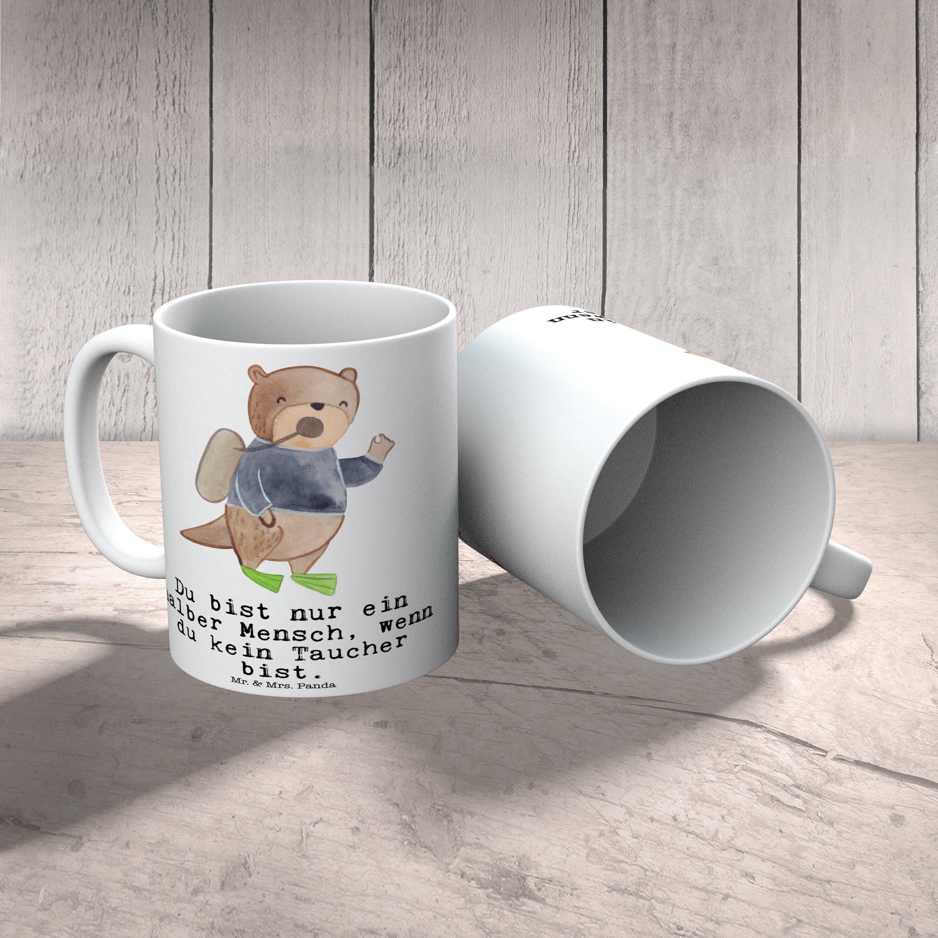 Herz Mr. Mrs. Weiß Tasse Teebecher, mit Keramik Kaffeetasse, Panda Taucher Teetasse, Geschenk, & - -