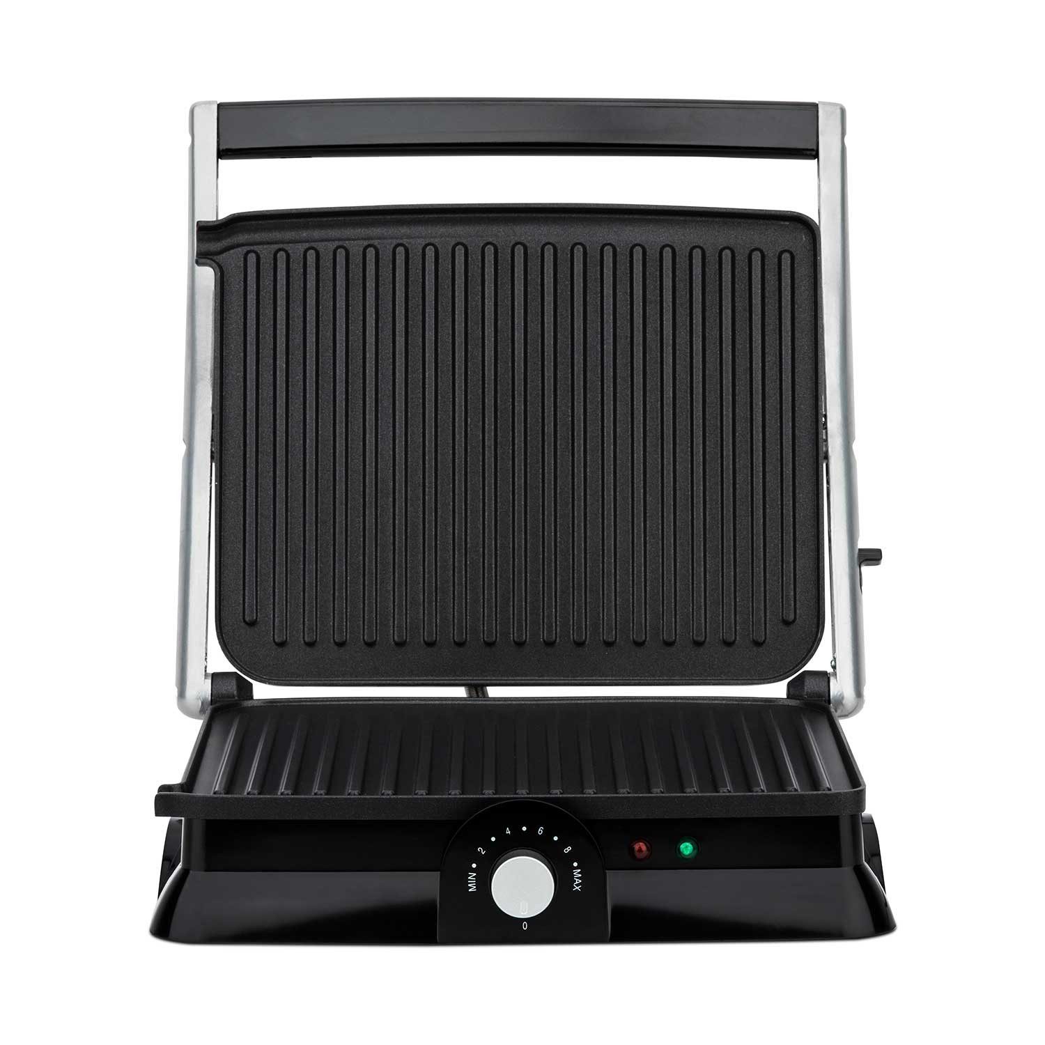 H.Koenig Kontaktgrill GR20 vollständig aufklappbar / stufenlose Temperatureinstellung, 2000 W