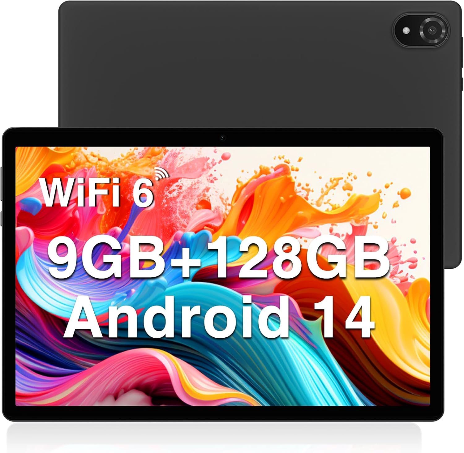 DOOGEE 9 GB RAM WIFI 6 BT 5.0 5060mAh Tablet (10", 128 GB, Android 14, Schnelles Gerät mit großem Speicher und brillanter Anzeige)
