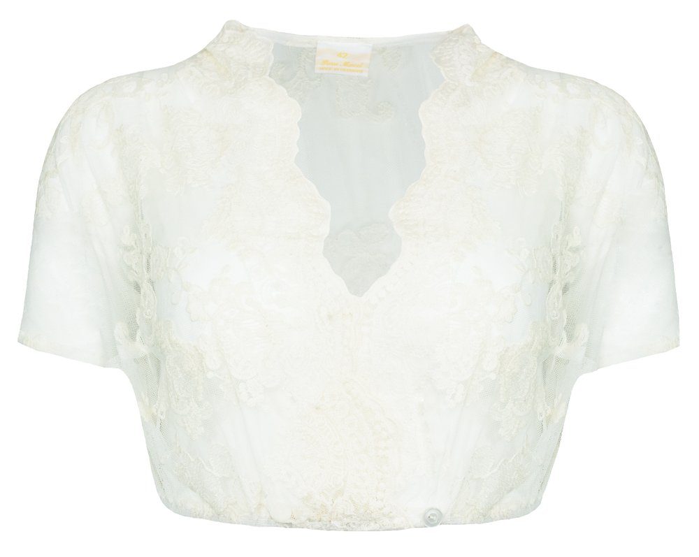 Dirndlbluse Pierre Marcel Damen Spitzen Dirndlbluse Linda - Cr