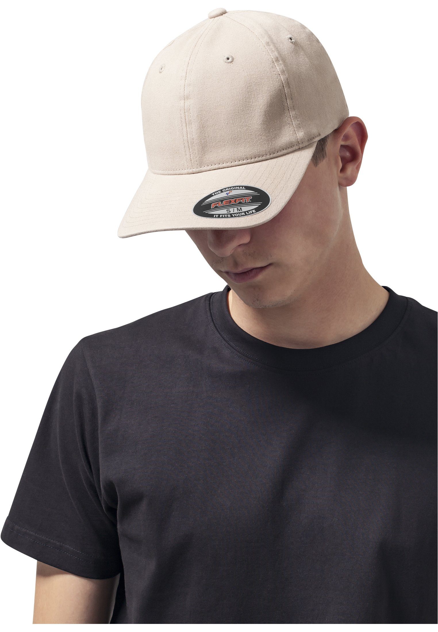 [Beliebter Gipfel] Flexfit Flex Cap Accessoires Flexfit Washed Cotton khaki Hat Dad Garment