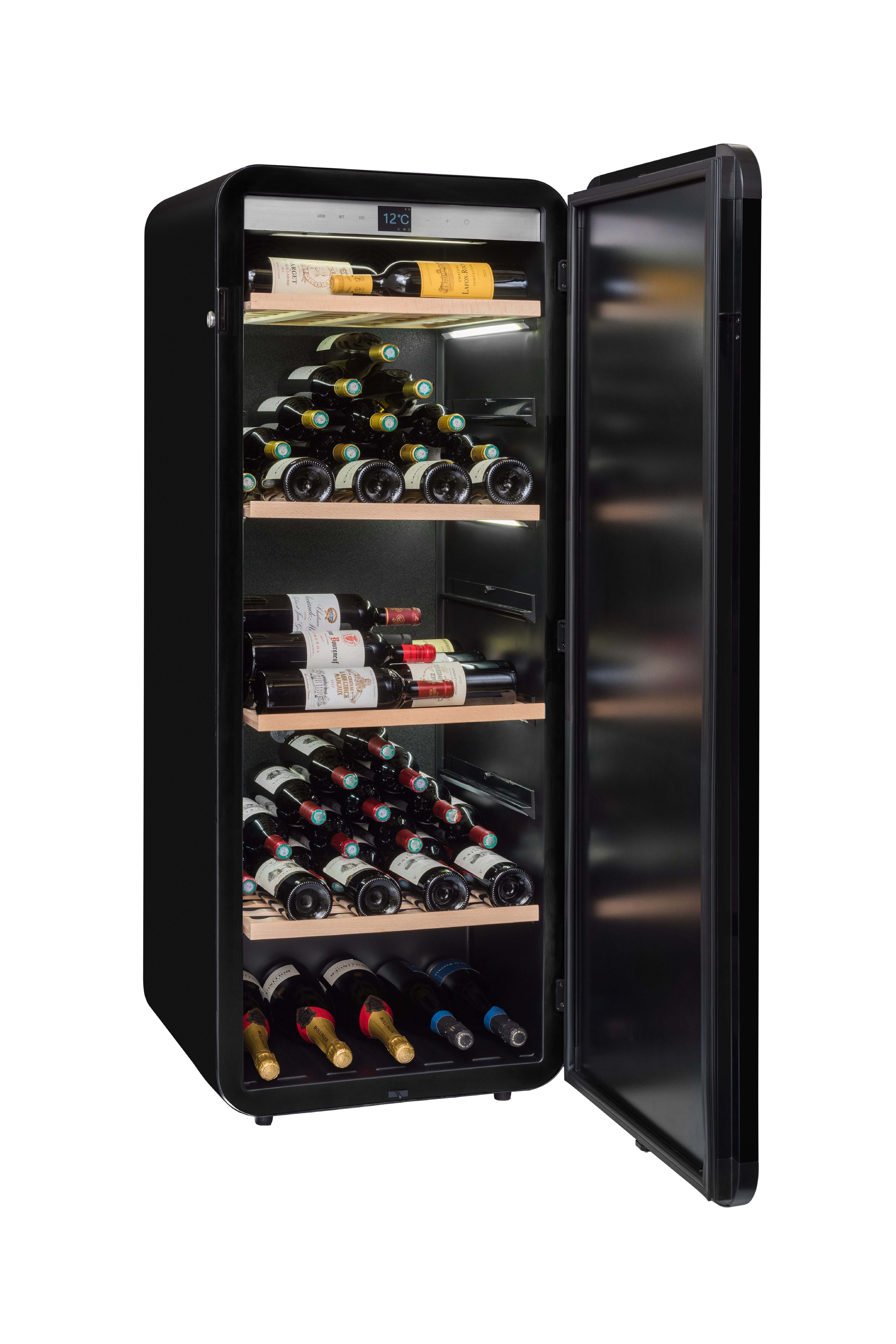 La Sommelière Weinkühlschrank APOGEE150N, für 147 Standardflaschen á 0,75l,Silent-Block-Technologie, LED
