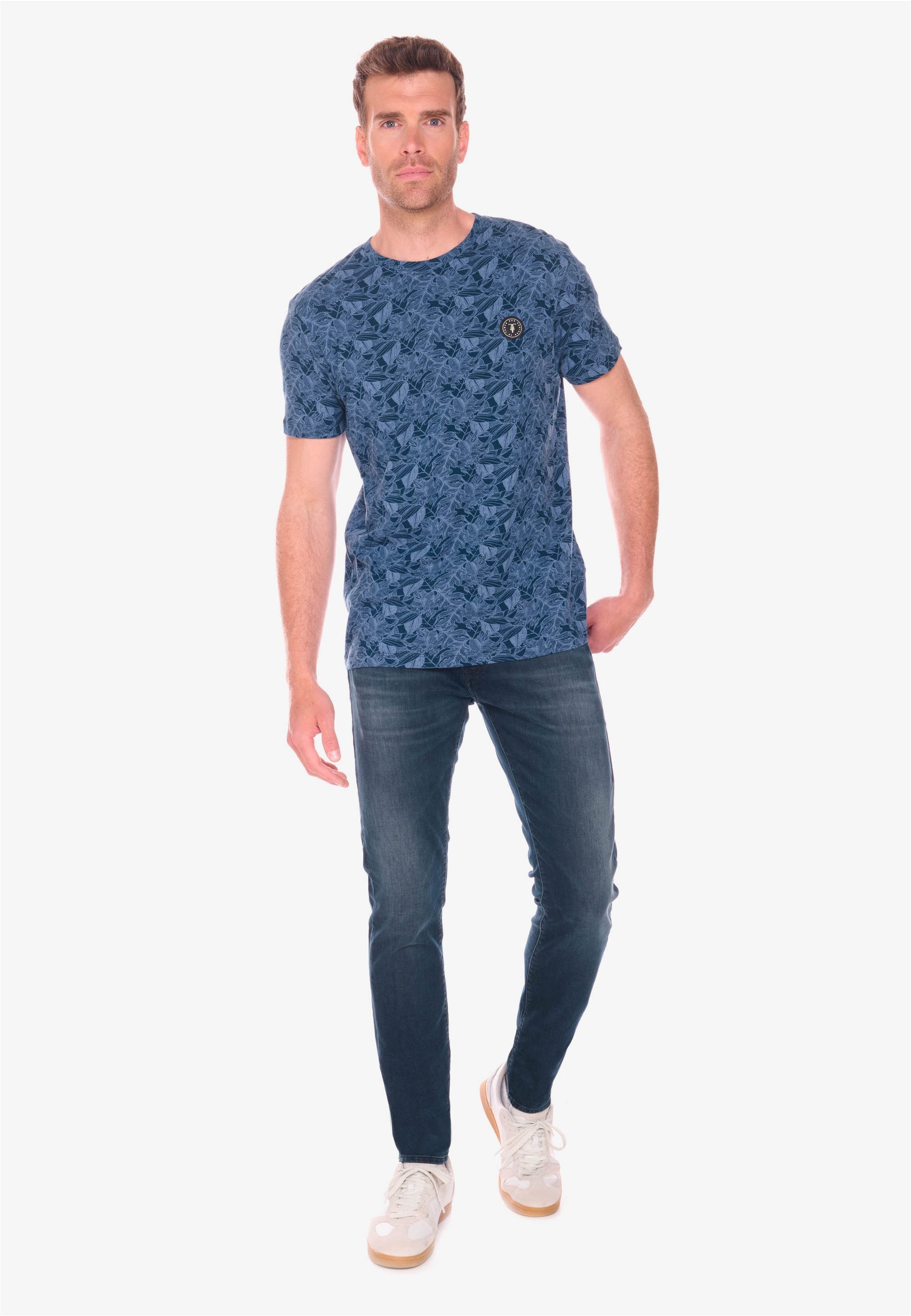 Le Temps Des Cerises T-Shirt ROBAS mit angesagtem Allover-Print