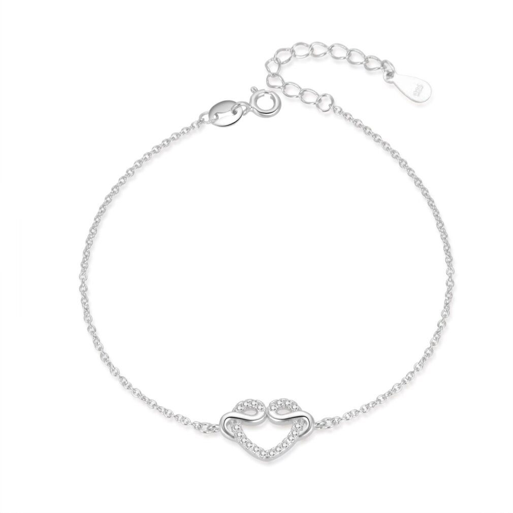 MOISS Armband Gentle silver bracelet with heart B0000496