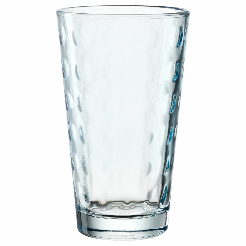 LEONARDO Becher Optic, Hellblau, 540 ml, Kalk-Natron-Glas