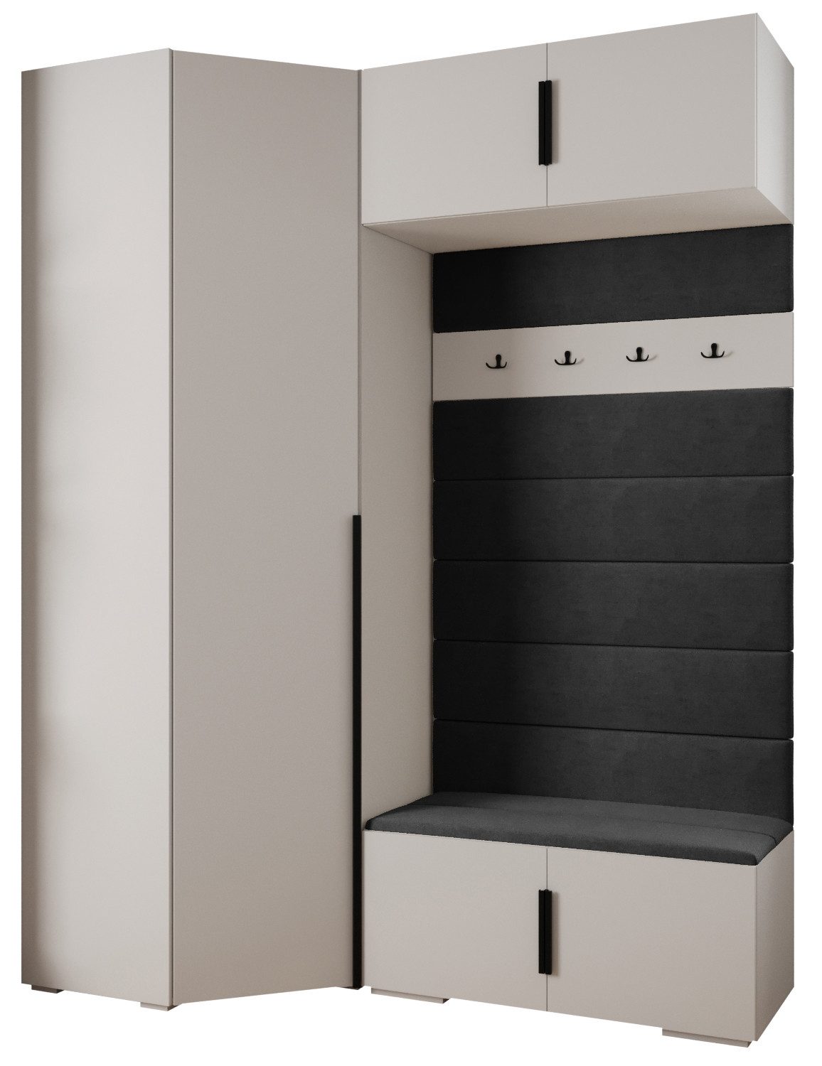 ABIKS MÖBEL Kompaktgarderobe INOVA 1 SATZ 21 Möbelset, Garderobe mit Kleide günstig online kaufen