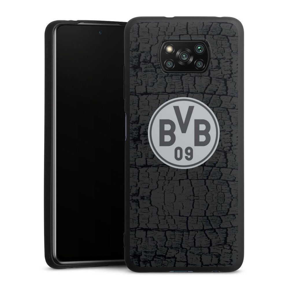 DeinDesign Handyhülle BVB Borussia Dortmund Trikot BVB Trikot Kohle und Stahl, Xiaomi Poco X3 Pro Silikon Hülle Premium Case Handy Schutzhülle