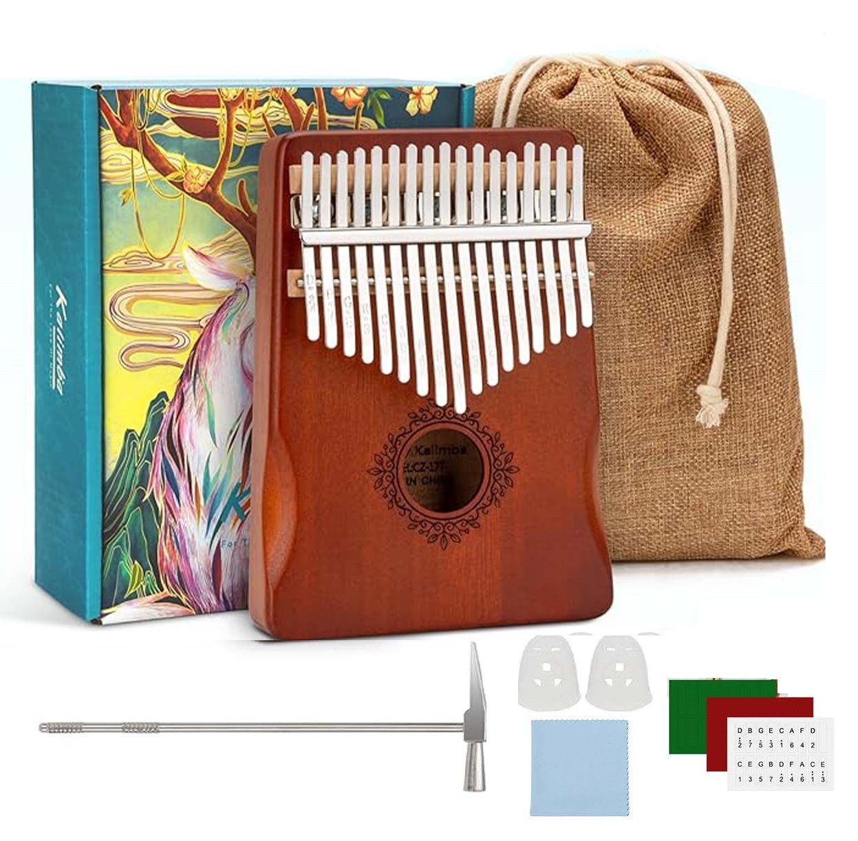 DOPWii Spielzeug-Musikinstrument Kalimba 17 Tasten, Daumenklavier günstig online kaufen