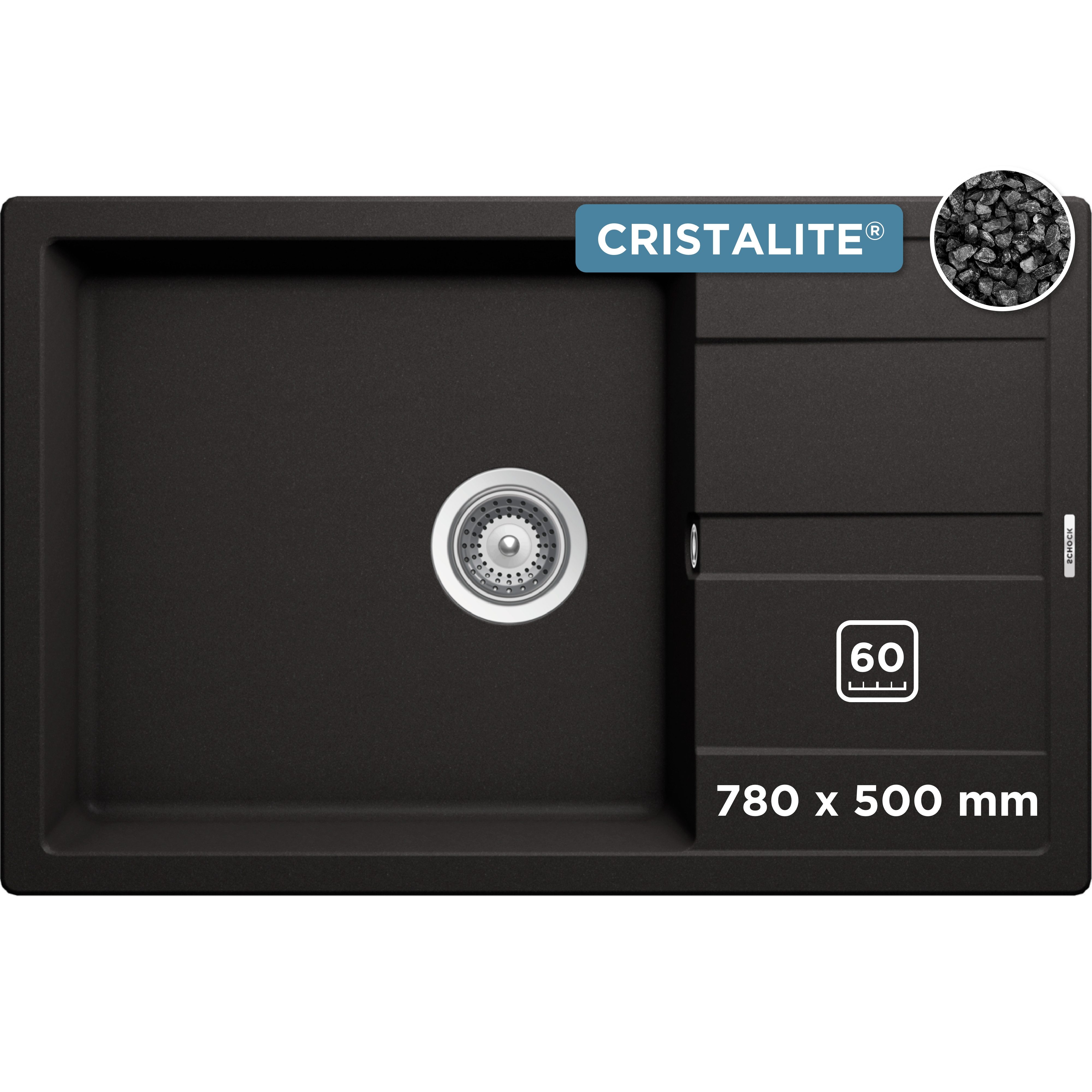 Schock Granitspüle Manhattan D-100LS, rechteckig, 78/50 cm