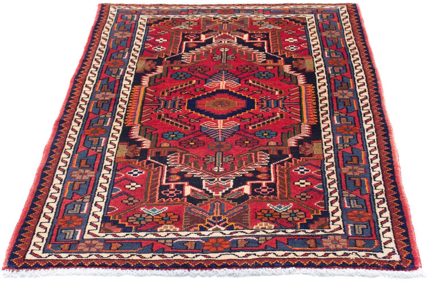 Wollteppich Hamadan Medaillon 138 x 88 cm, morgenland, rechteckig, Höhe: 10 mm, Handgeknüpft