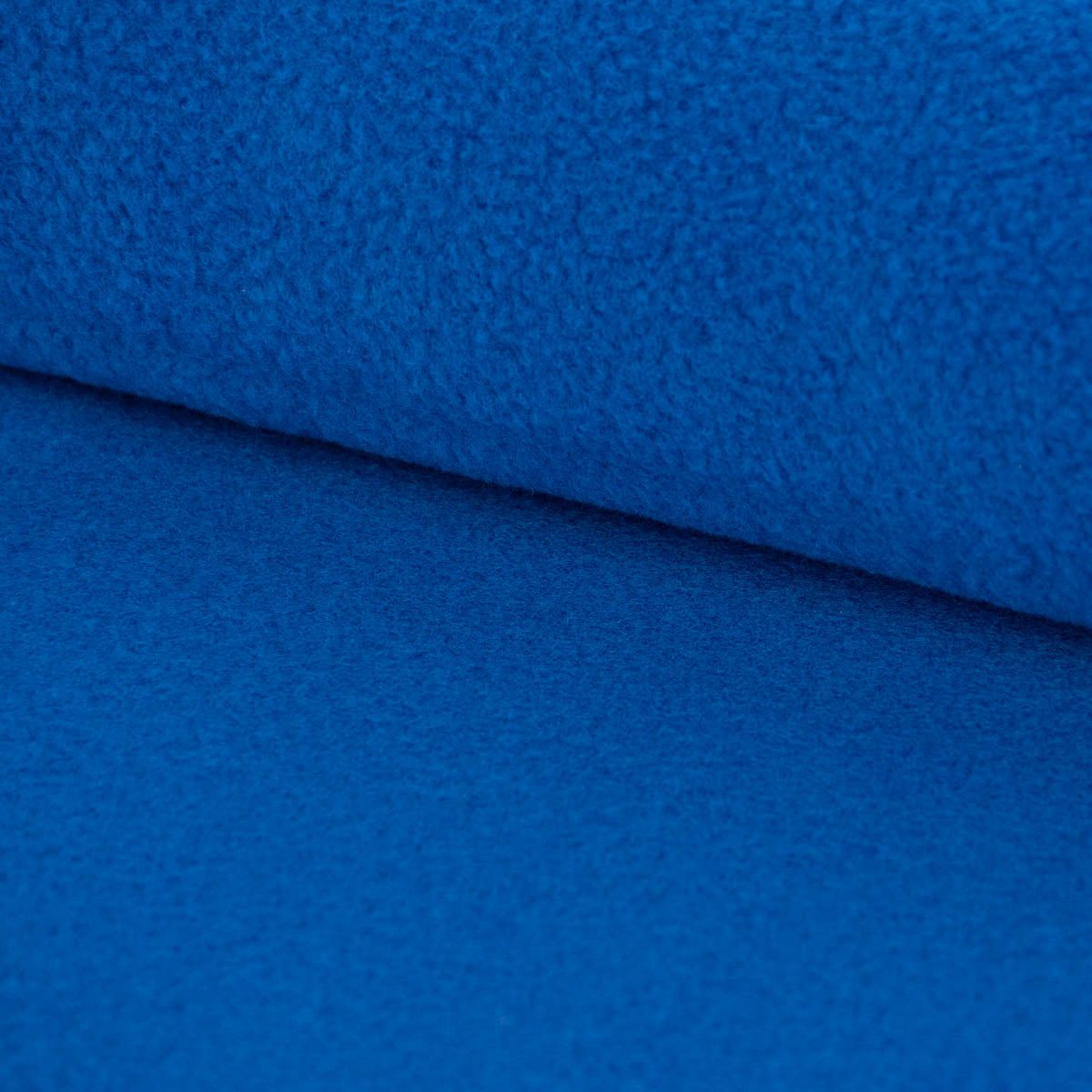 Stoff Polar Fleece Stoffe Fleecestoff Antipilling blau royal