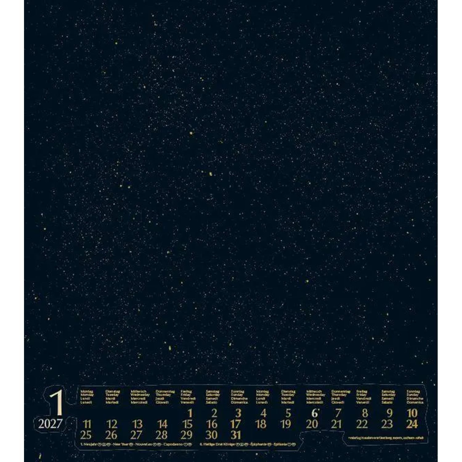 Korsch Verlag Wandkalender Foto-Malen-Basteln Bastelkalender gold 2027