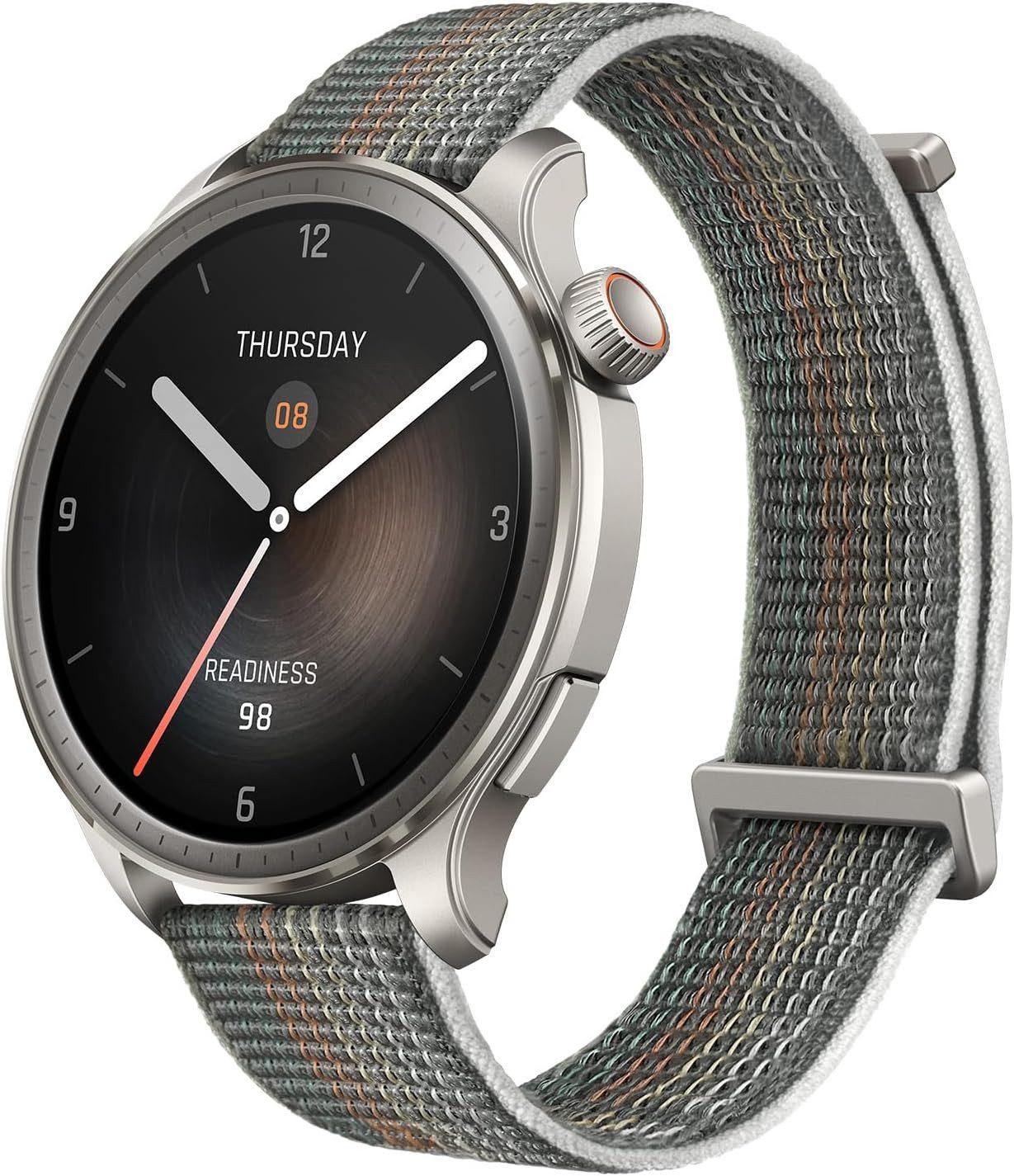 Amazfit Smartwatch (3,8 cm, android ios), Smartwatch mit KI Sprachsteuerung GPS Fitnessfunktionen und NFC