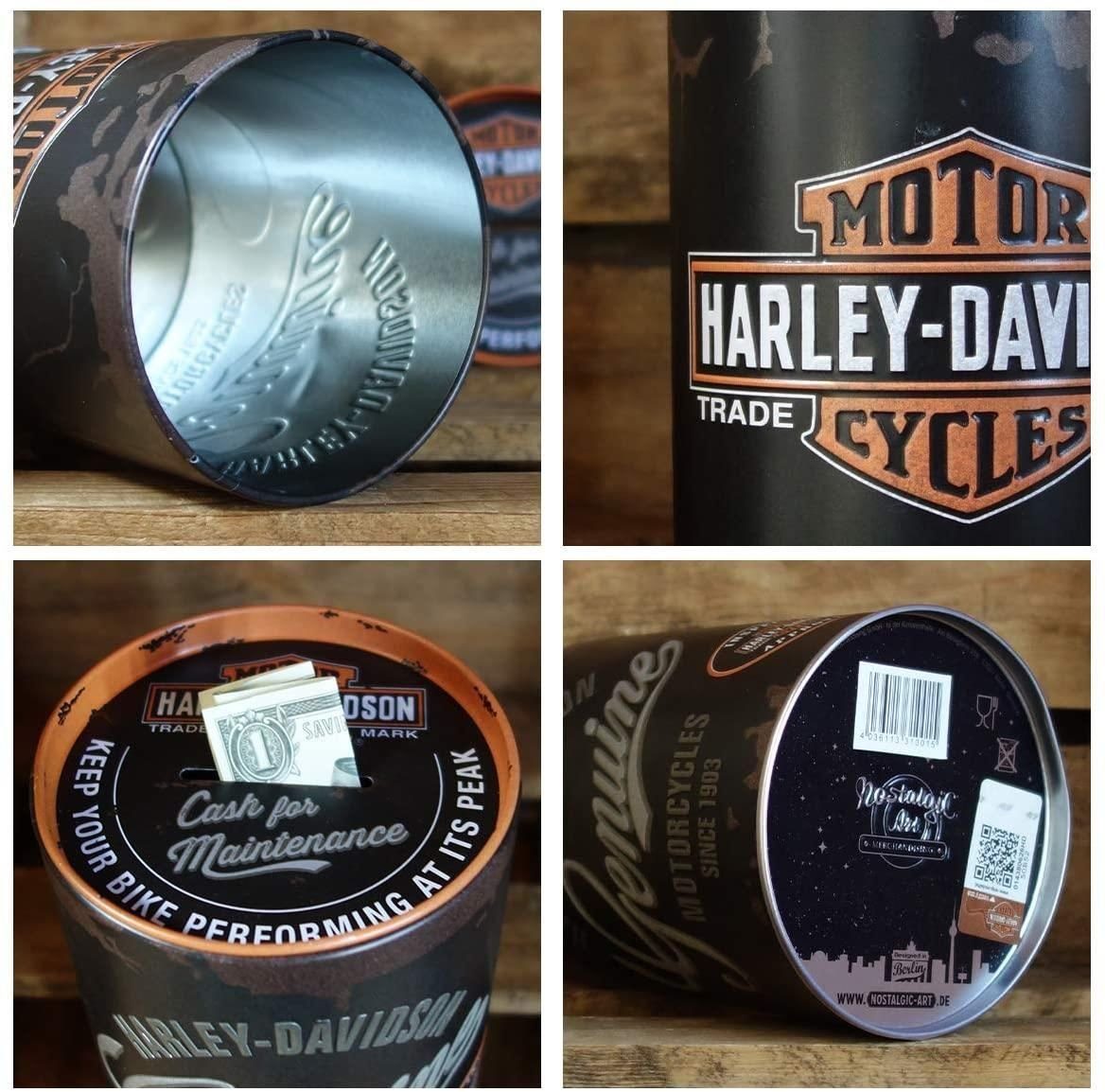 Nostalgic-Art Spardose Spardose Sparbüchse - Harley-Davidson Genuine Logo – Bild 5 von 5
