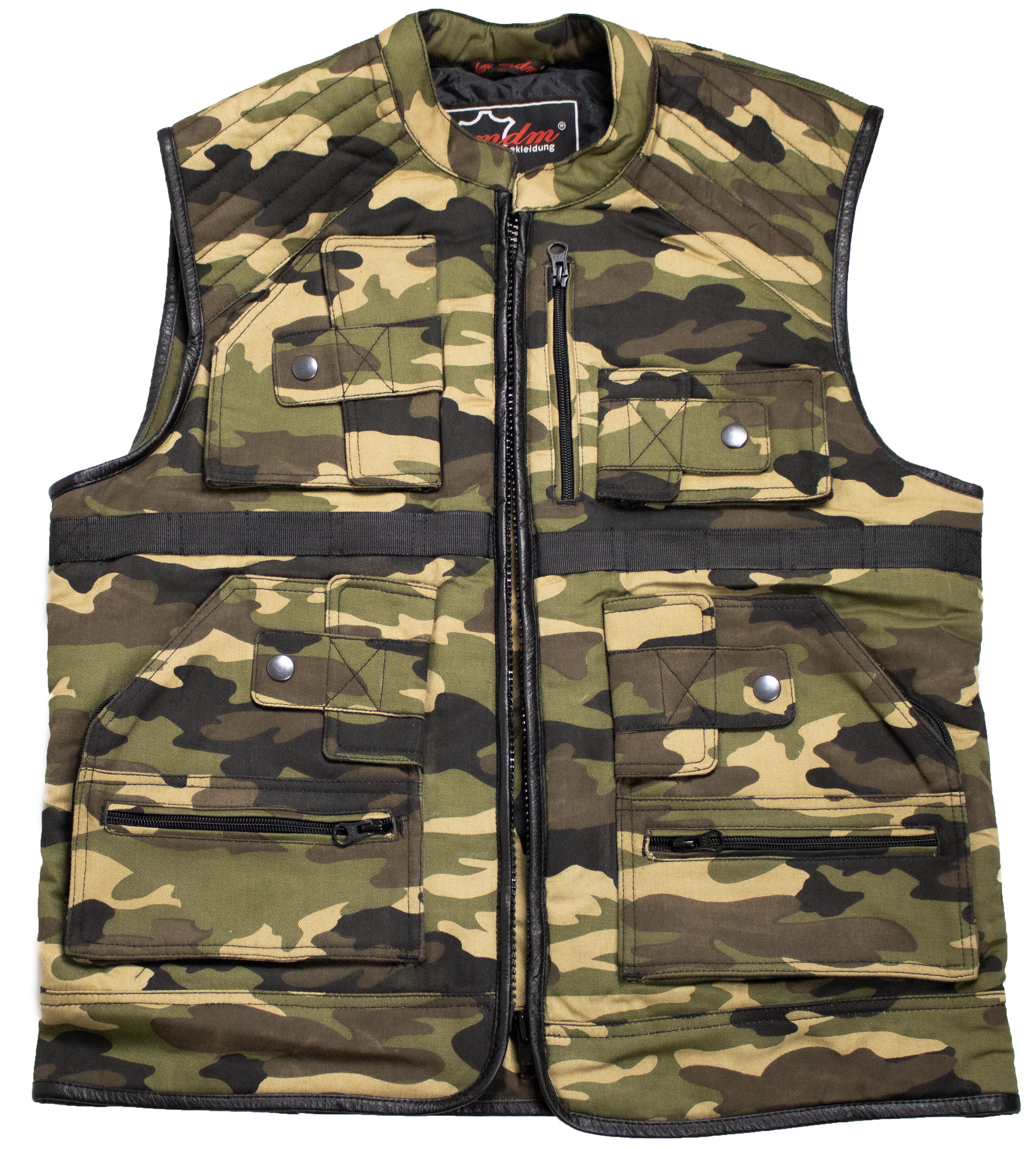 MDM Jagdweste Tactical Weste Camouflage Herren Outdoor Utility Weste Tarnmuster – Bild 3 von 5