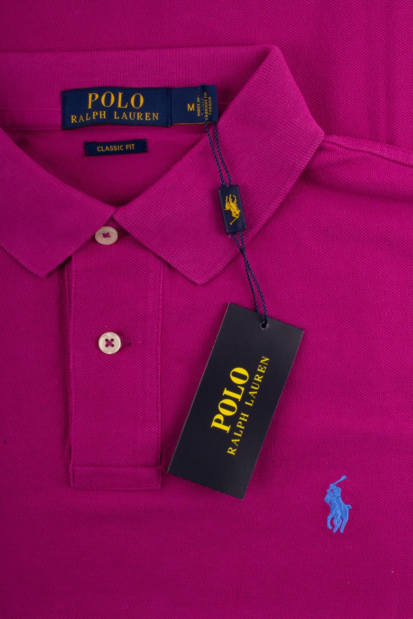 Ralph Lauren Poloshirt Fuchsia Lauren Herren Poloshirt Ralph Fit – Herren Classic Hellblau - Poloshirt