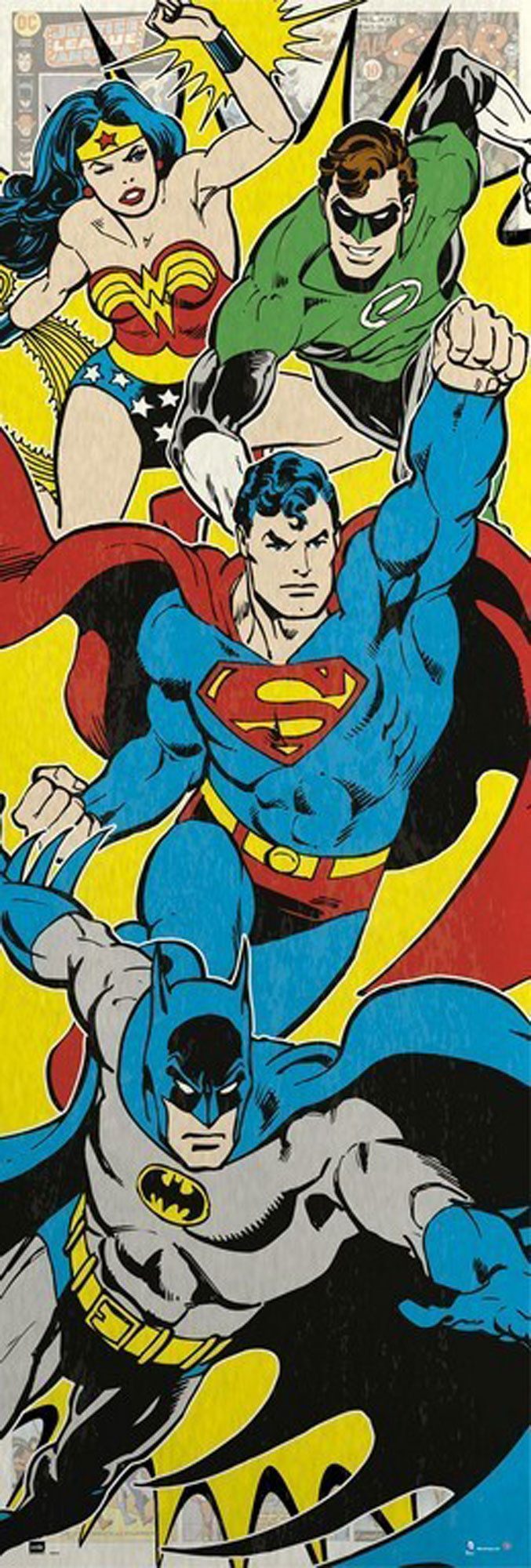 Poster DC Comic - Türposter - Heroes - Group