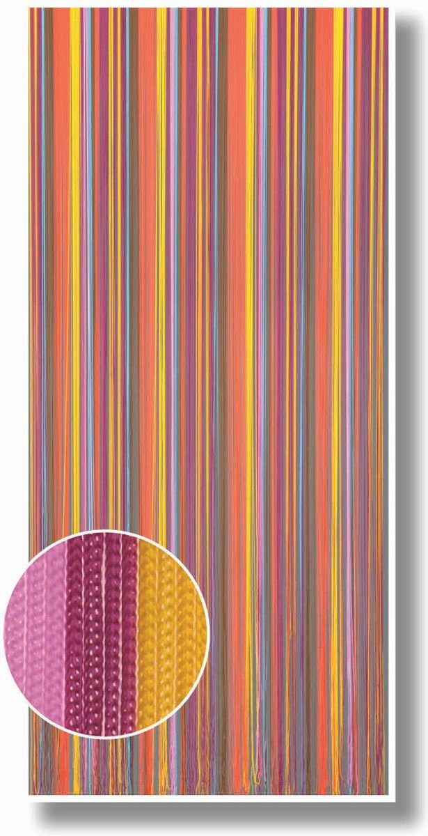 CONACORD Insektenschutz-Vorhang Decona Türvorhang Finca Streifenvorhang bunt, 90 x 200 cm, Polyester - hohe Fadenanzahl