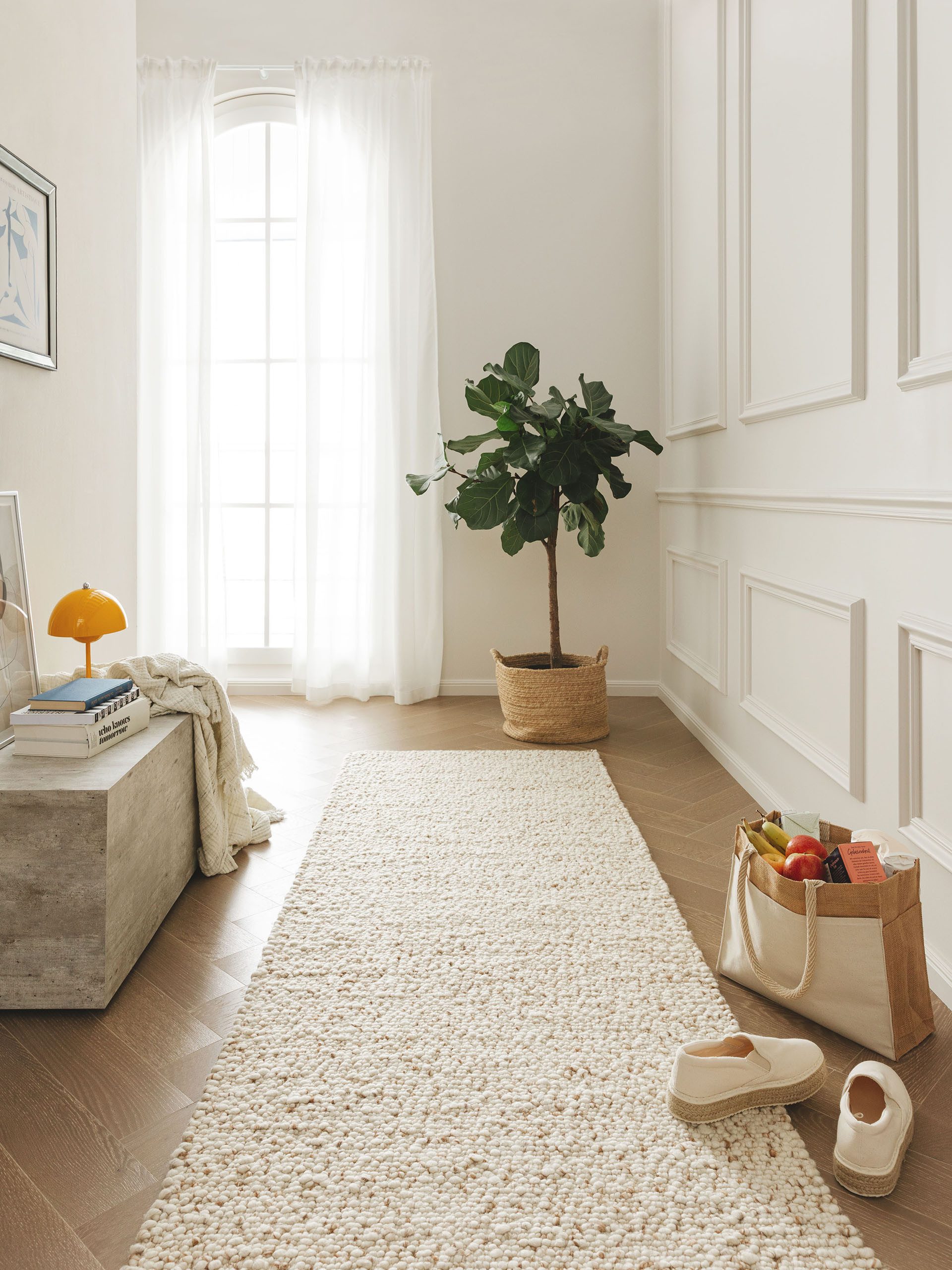 benuta Wollteppich Patch, rechteckig, Höhe: 11 mm, Kunstfaser, Berber, Ethn günstig online kaufen