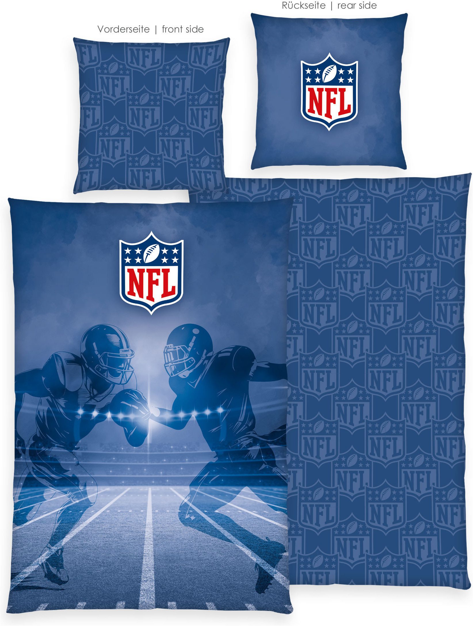 NFL Bettwäsche NFL, Renforcé, 2 teilig, Wendebettwäsche