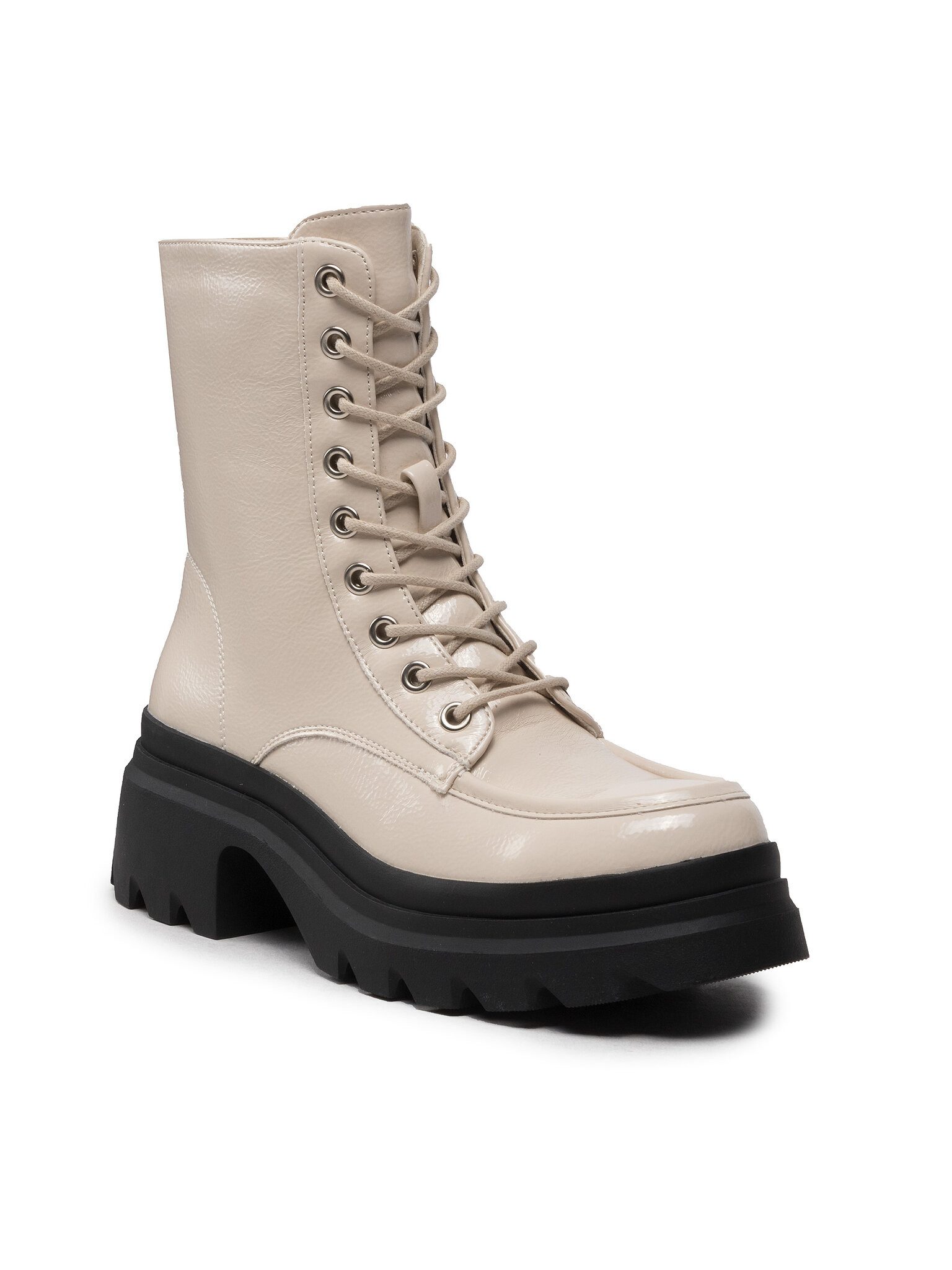 DeeZee Schnürstiefeletten ZALHY211116 Ivory Schnürstiefel