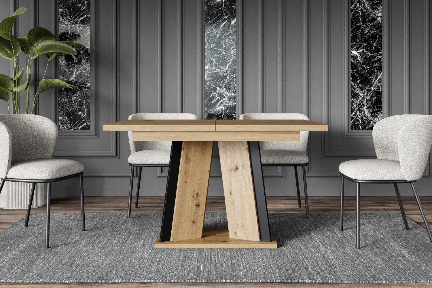 ALTDECOR Esstisch BRIO (Esstisch ausziehbar, Esszimmertische, günstig online kaufen
