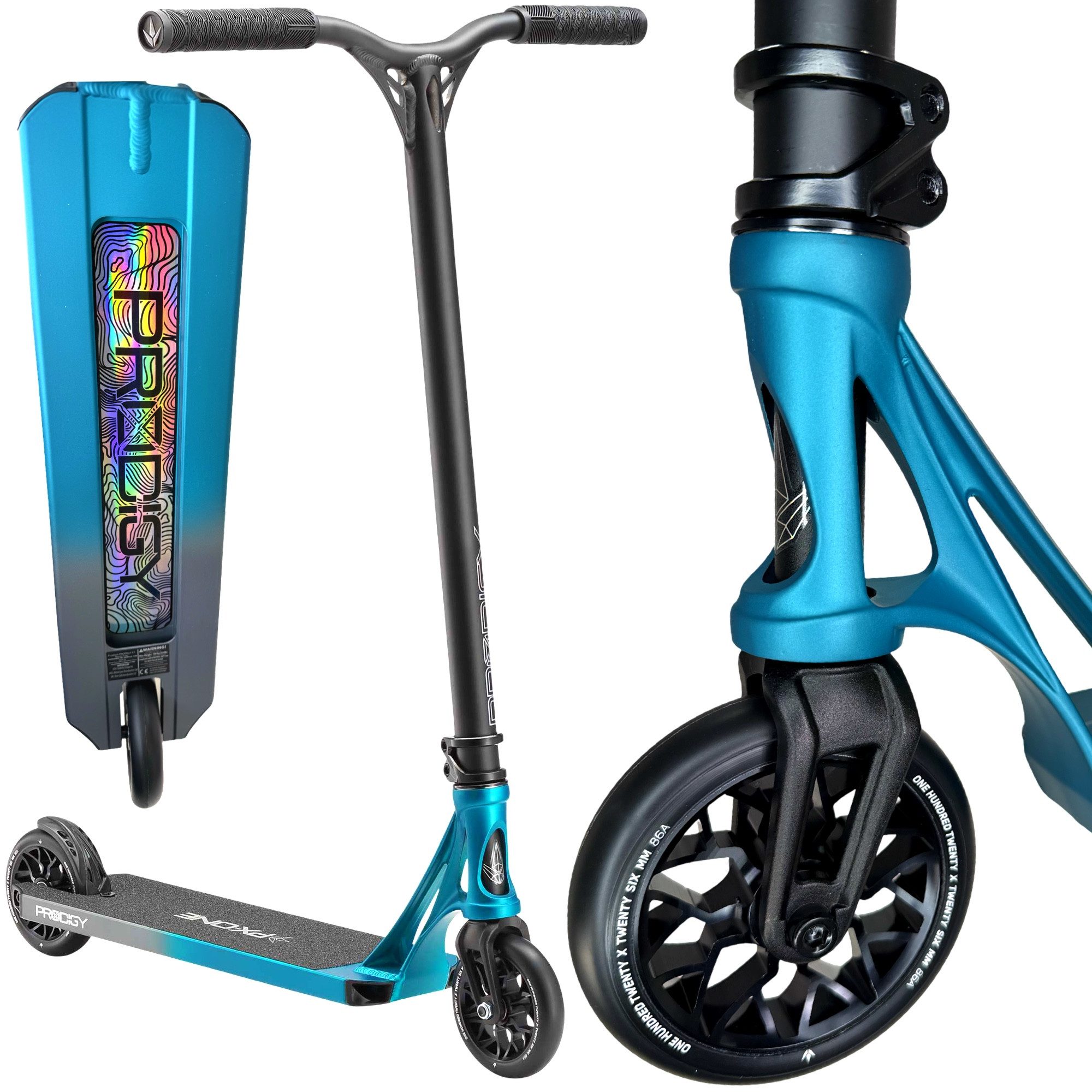 Stuntscooter Blunt Prodigy X One Complete Stunt-Scooter H=86cm Park Blau