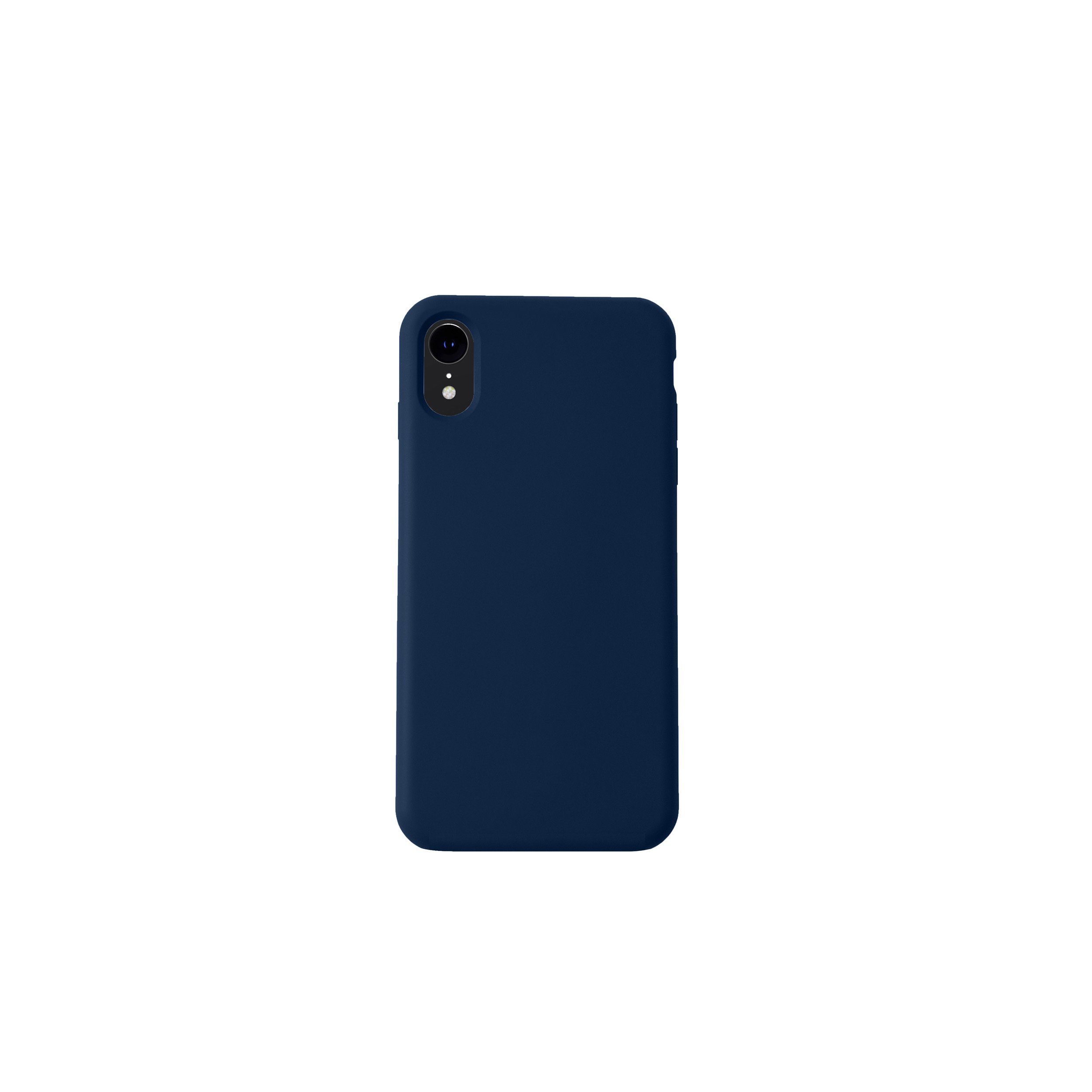KMP CREATIVE LIFESTYLE PRODUCTS. Handyhülle Silikon Case Velvety Premium- Schutzhülle - für iPhone XR - sargasso b 6,1 Zoll